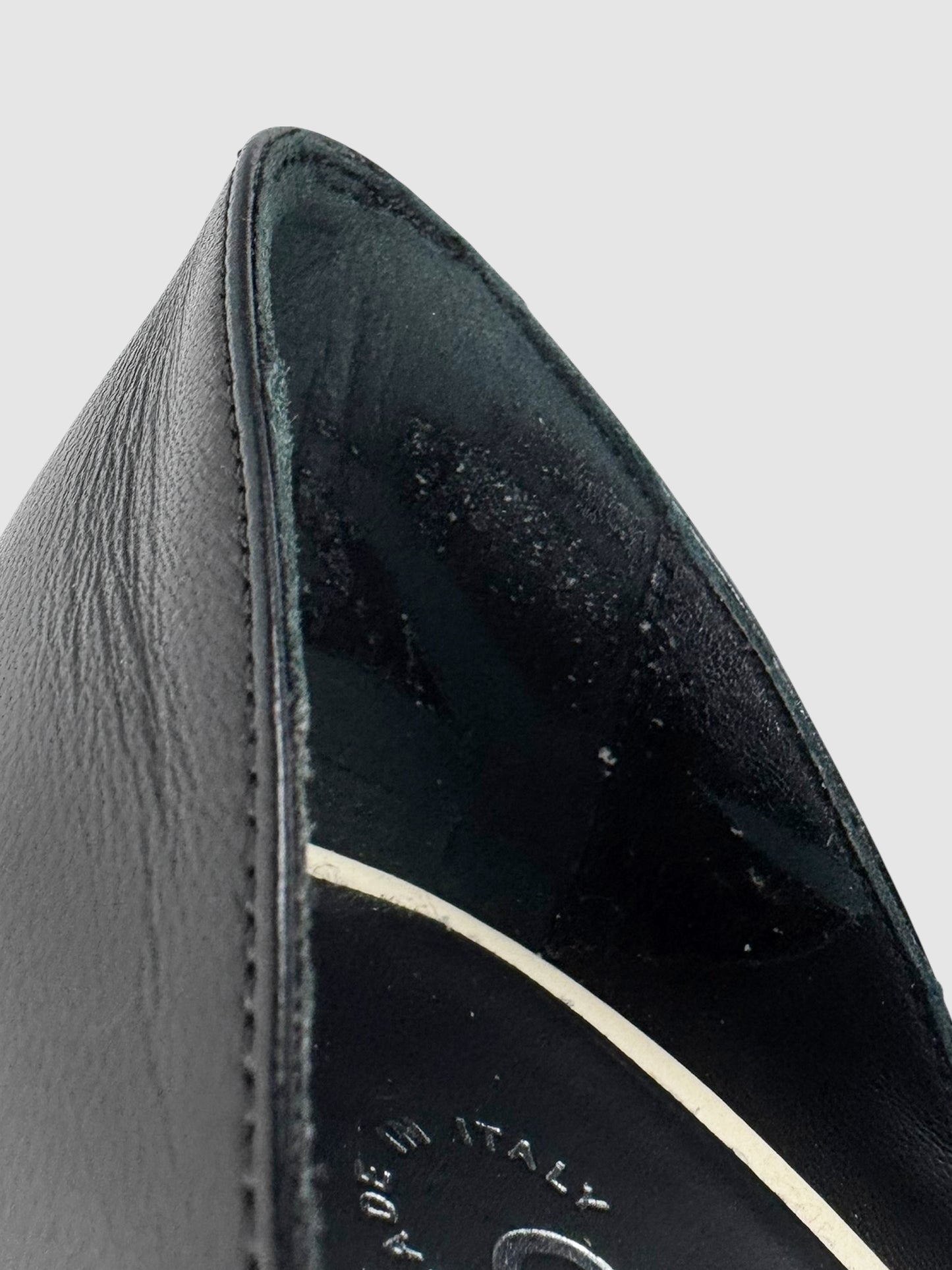 Two-Tone Leather Pumps
