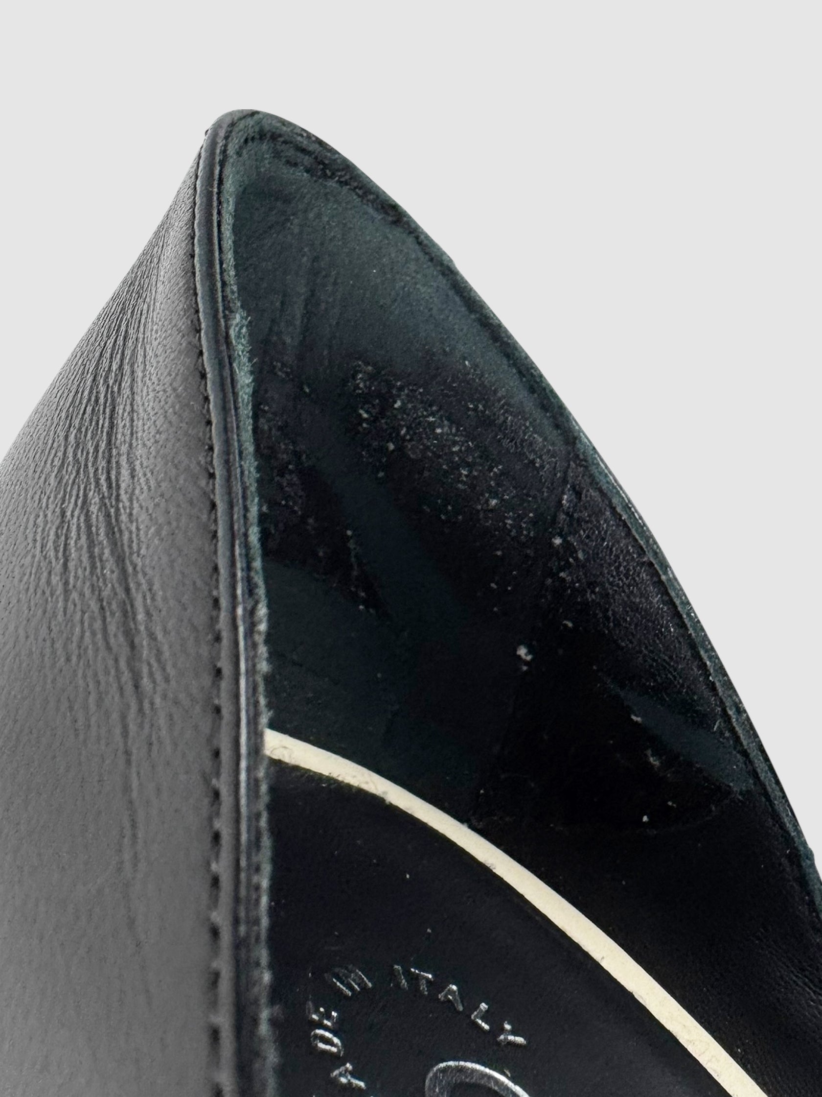 Two-Tone Leather Pumps