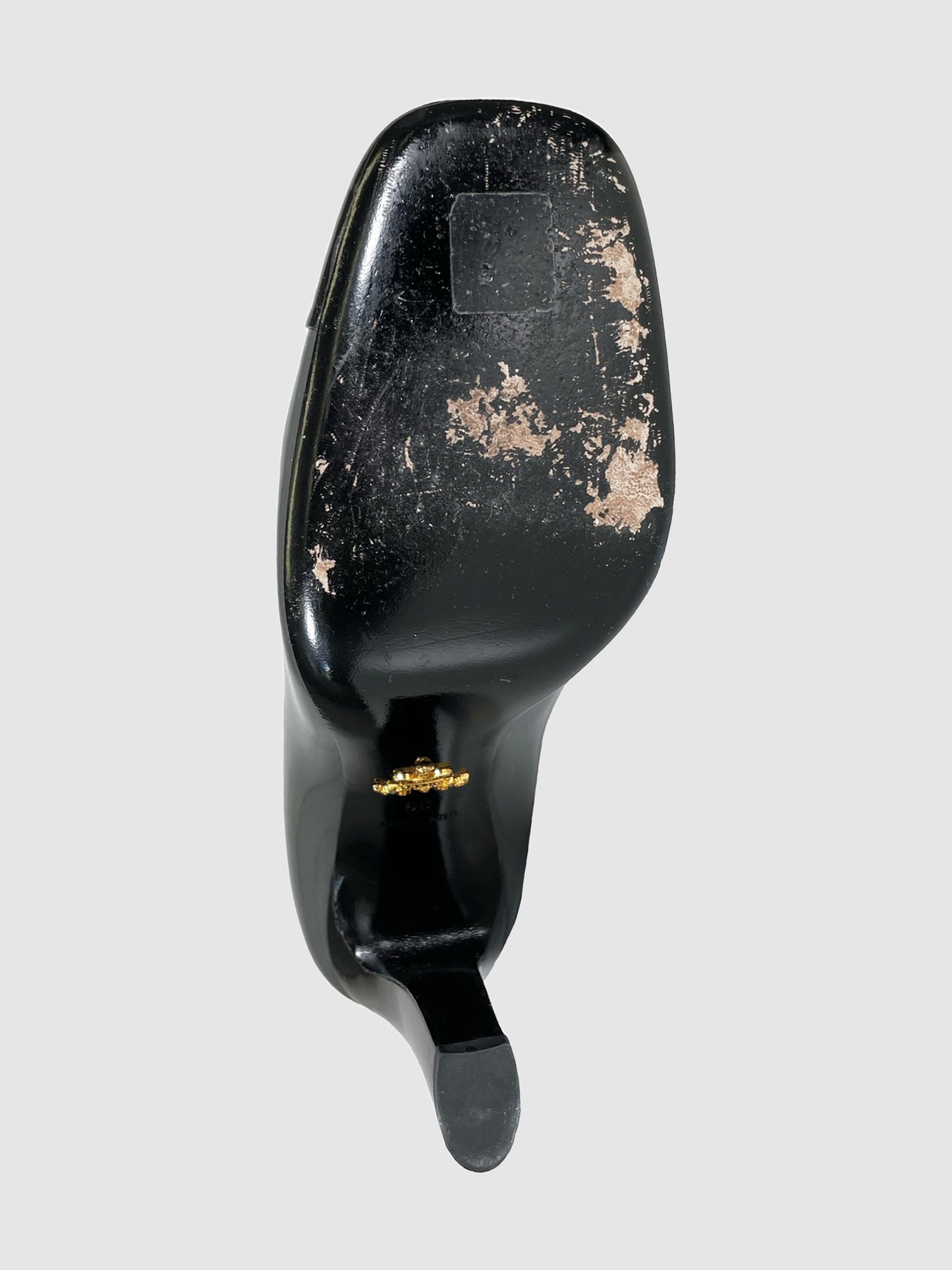 Prada Patent Leather Two-Tone Pumps - Size 39