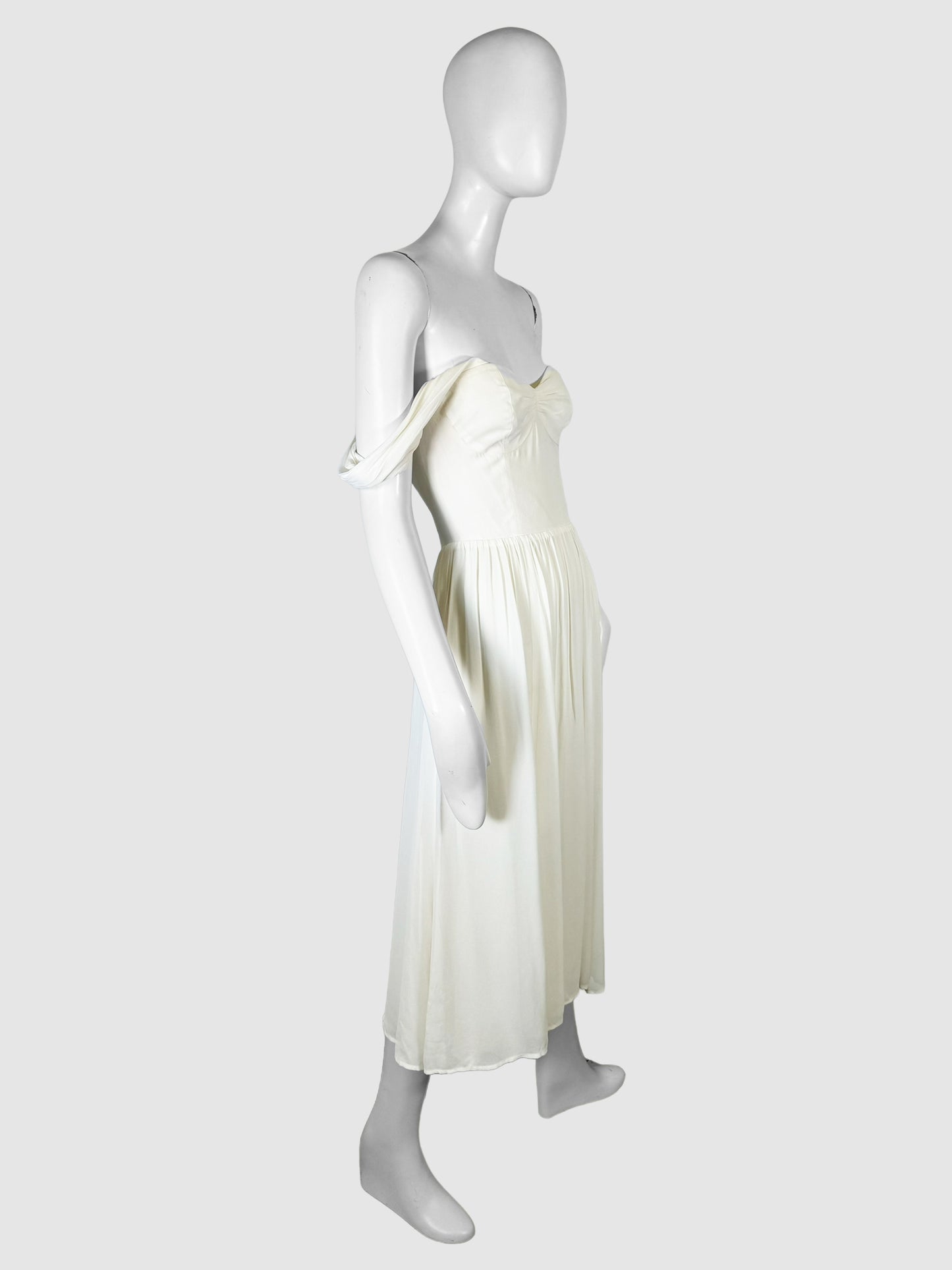 Ruched Off-the-Shoulder 'VIOLET' Dress - Size 2