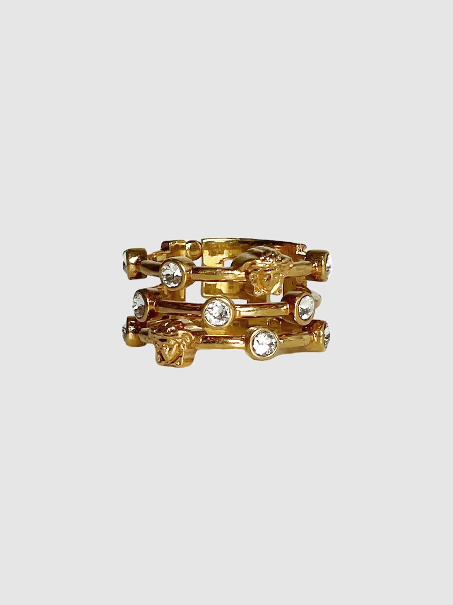 Crystal Medusa Head Ring
