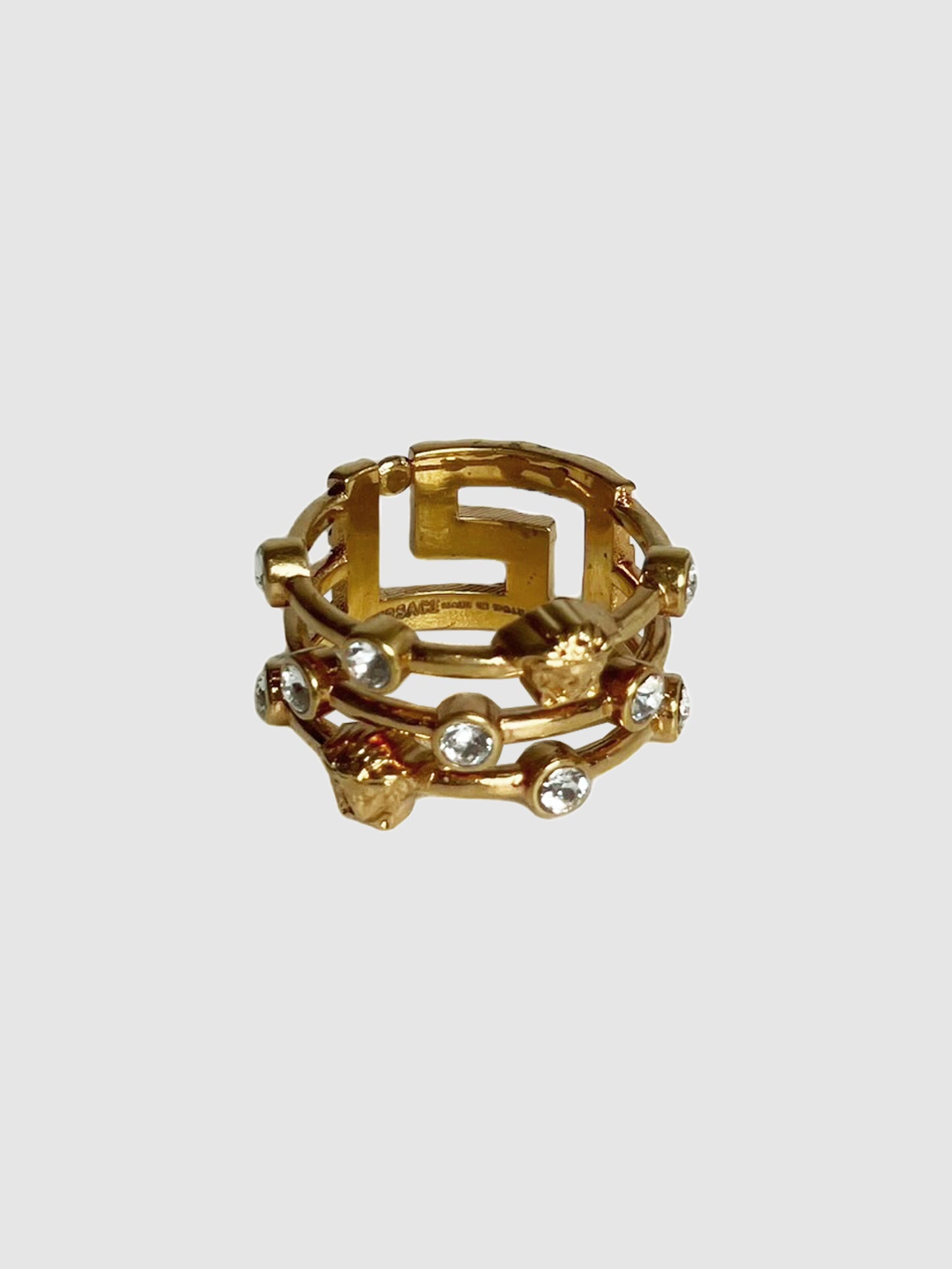 Crystal Medusa Head Ring