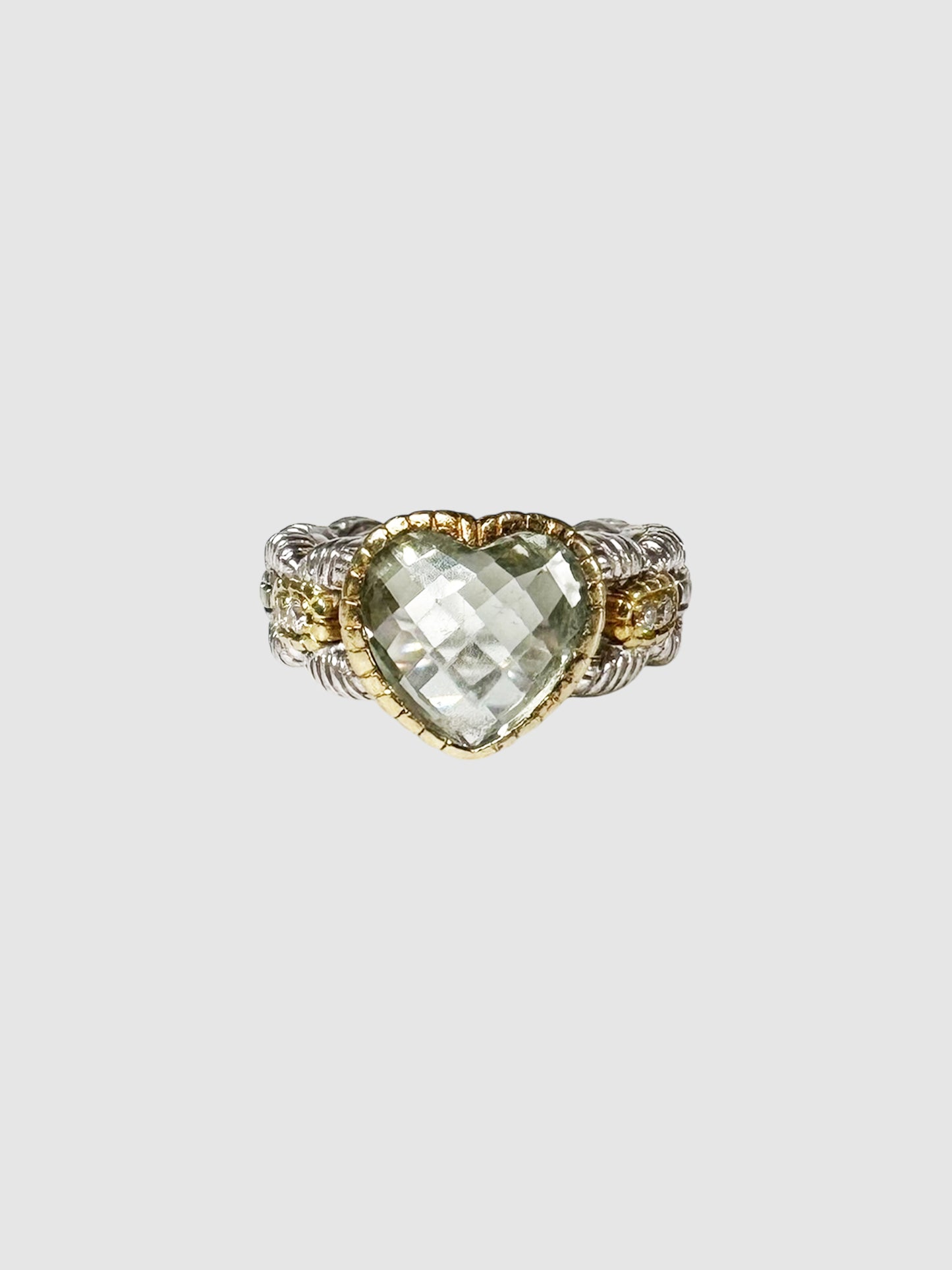 Two-Tone Heart Ring