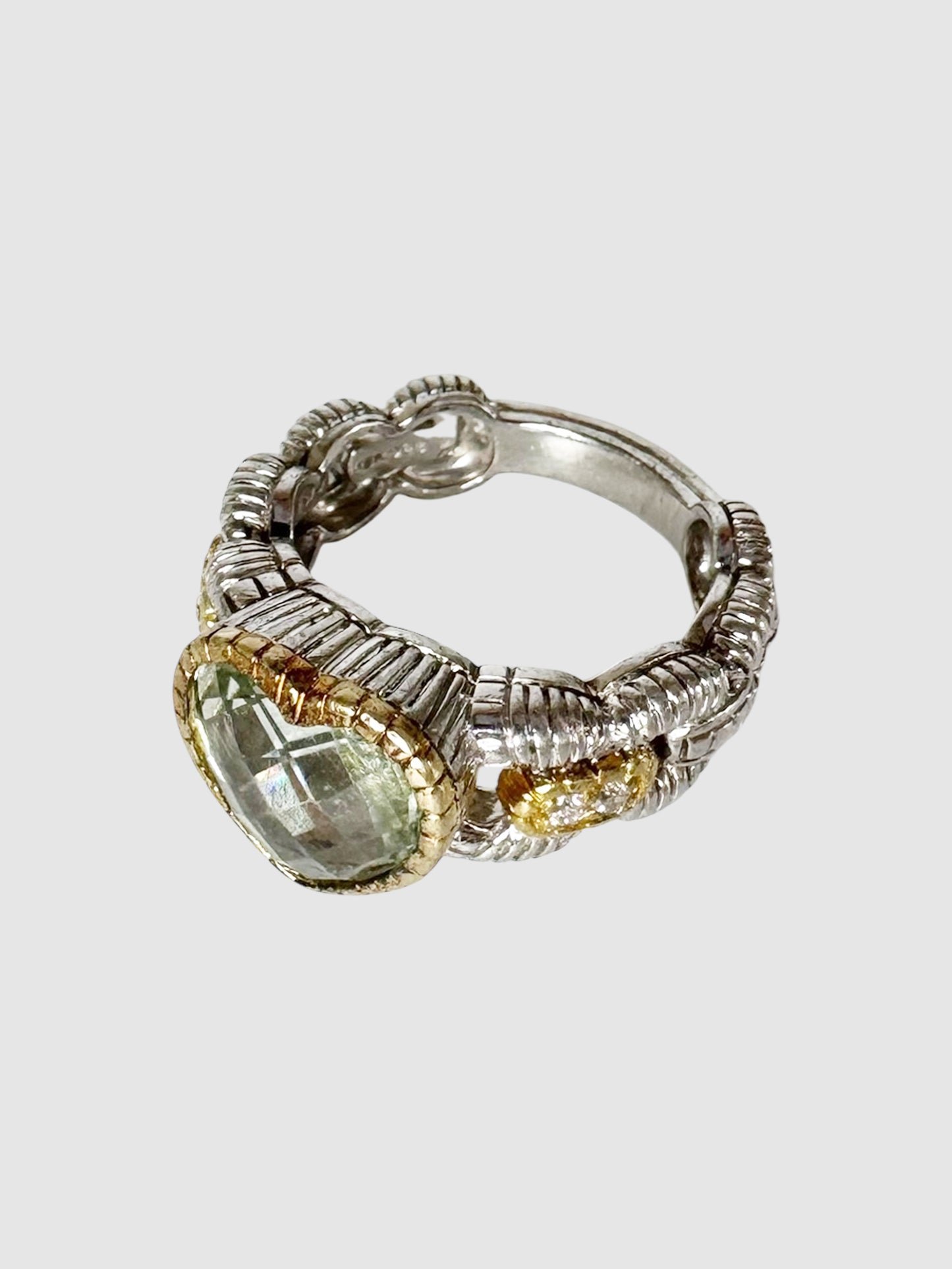 Two-Tone Heart Ring