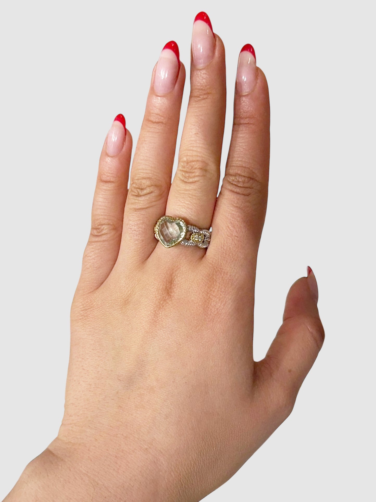Two-Tone Heart Ring