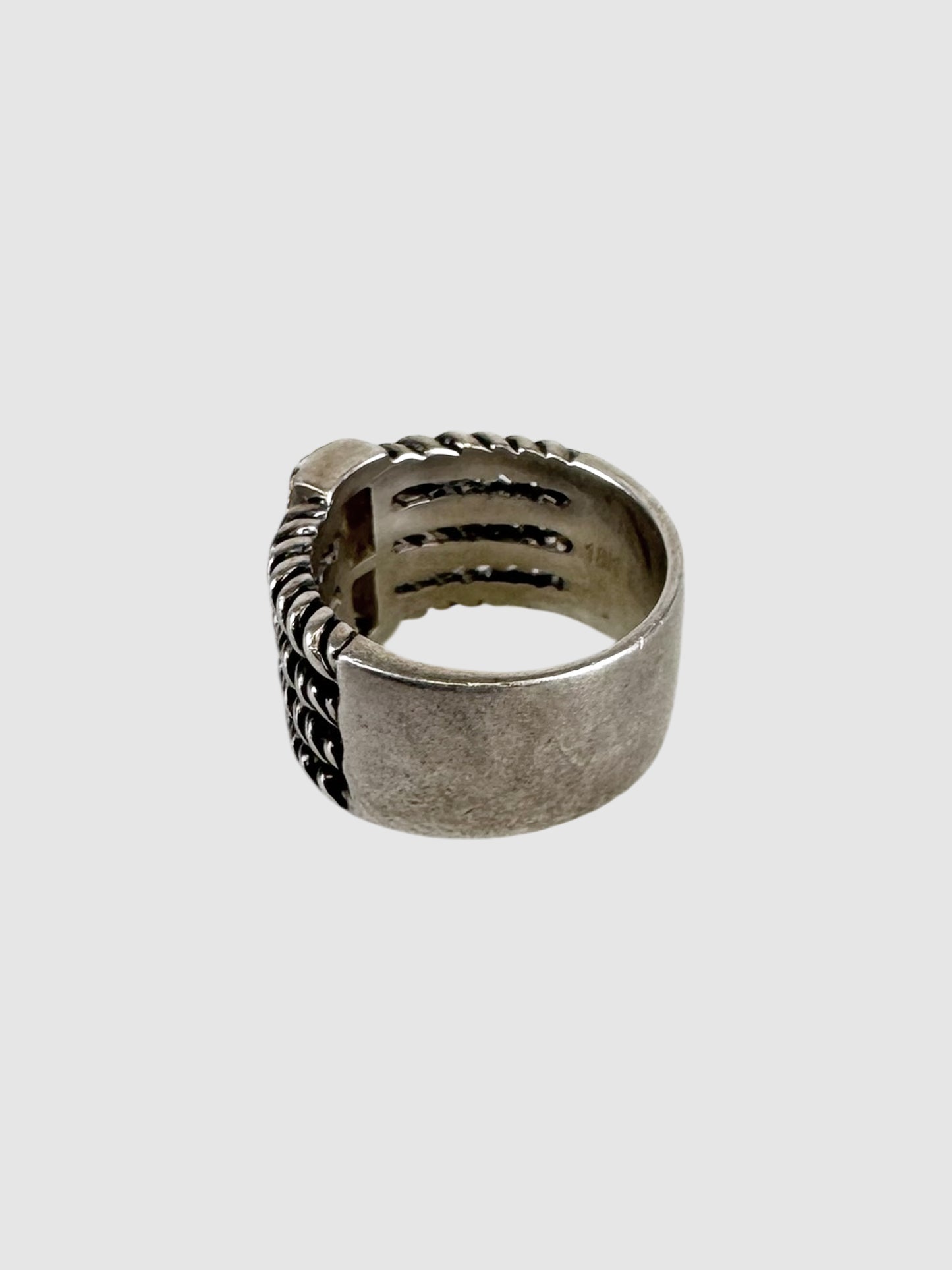 Two-Tone Layered Diamond Ring