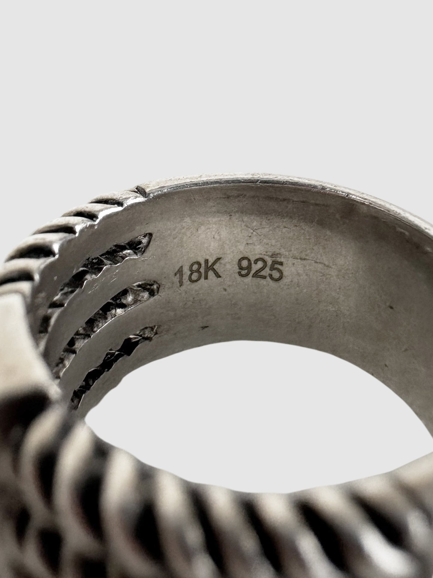 Two-Tone Layered Diamond Ring