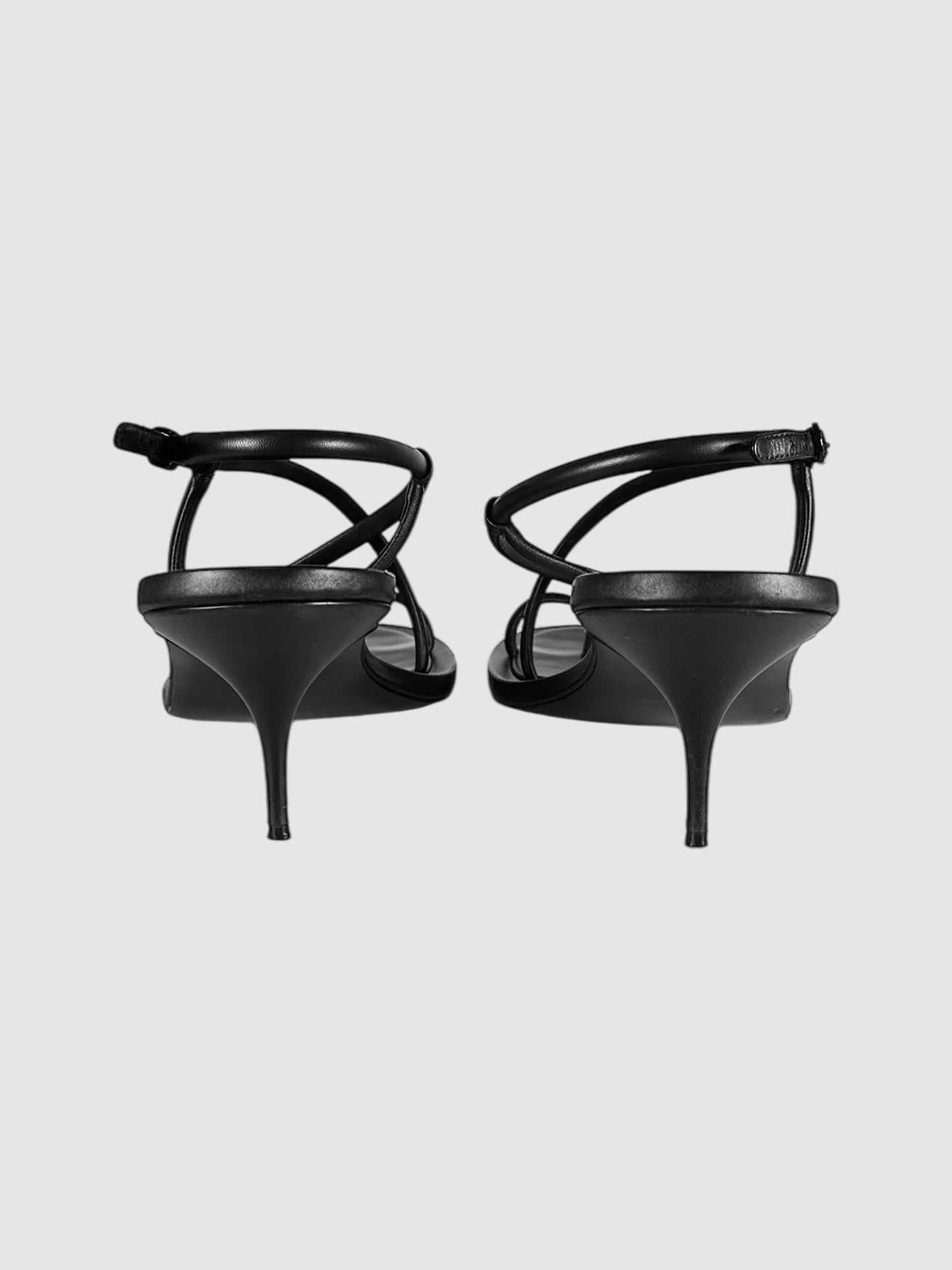 Leather Thong Pumps - Size 38