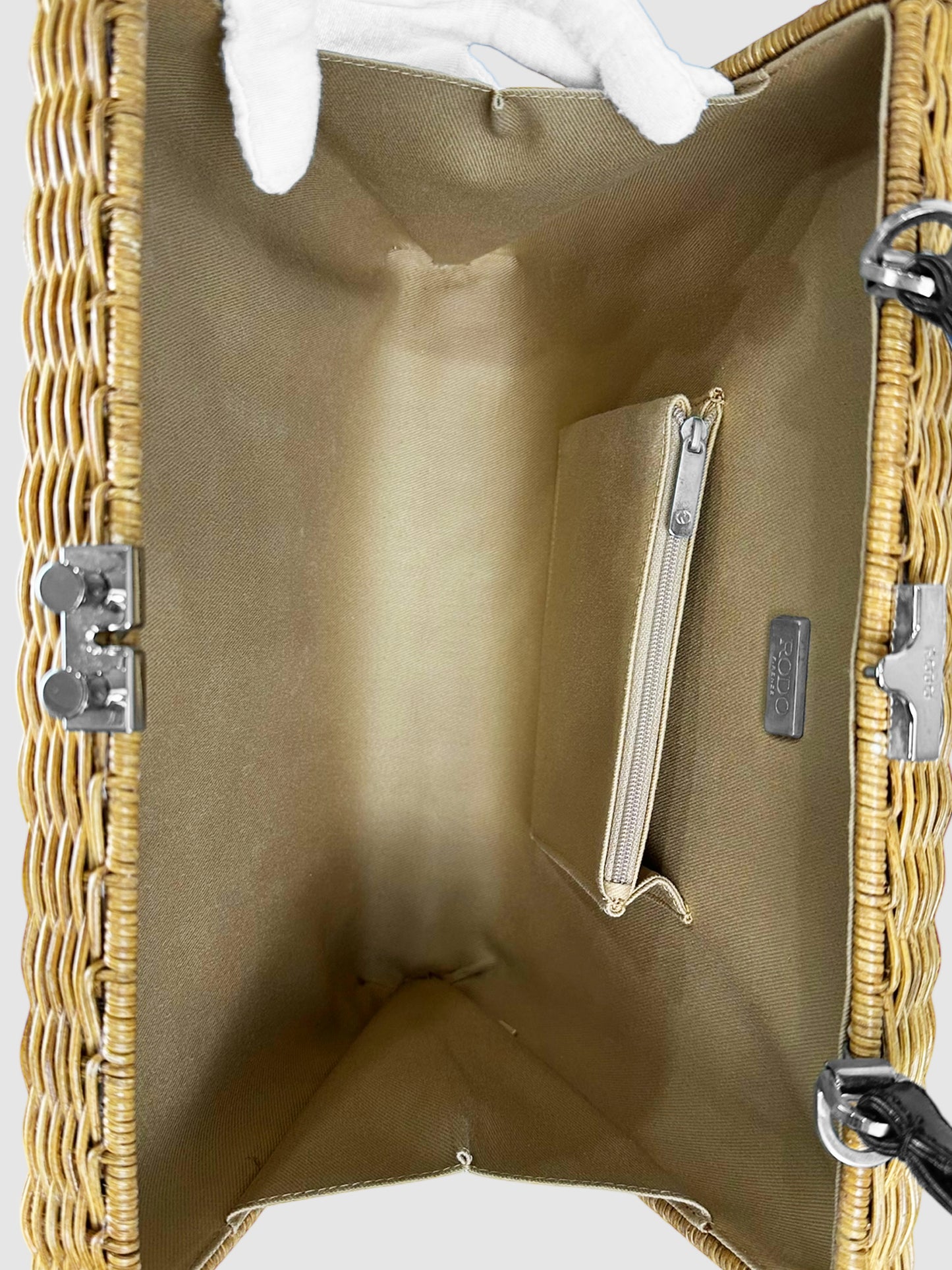 Wicker Handle Bag