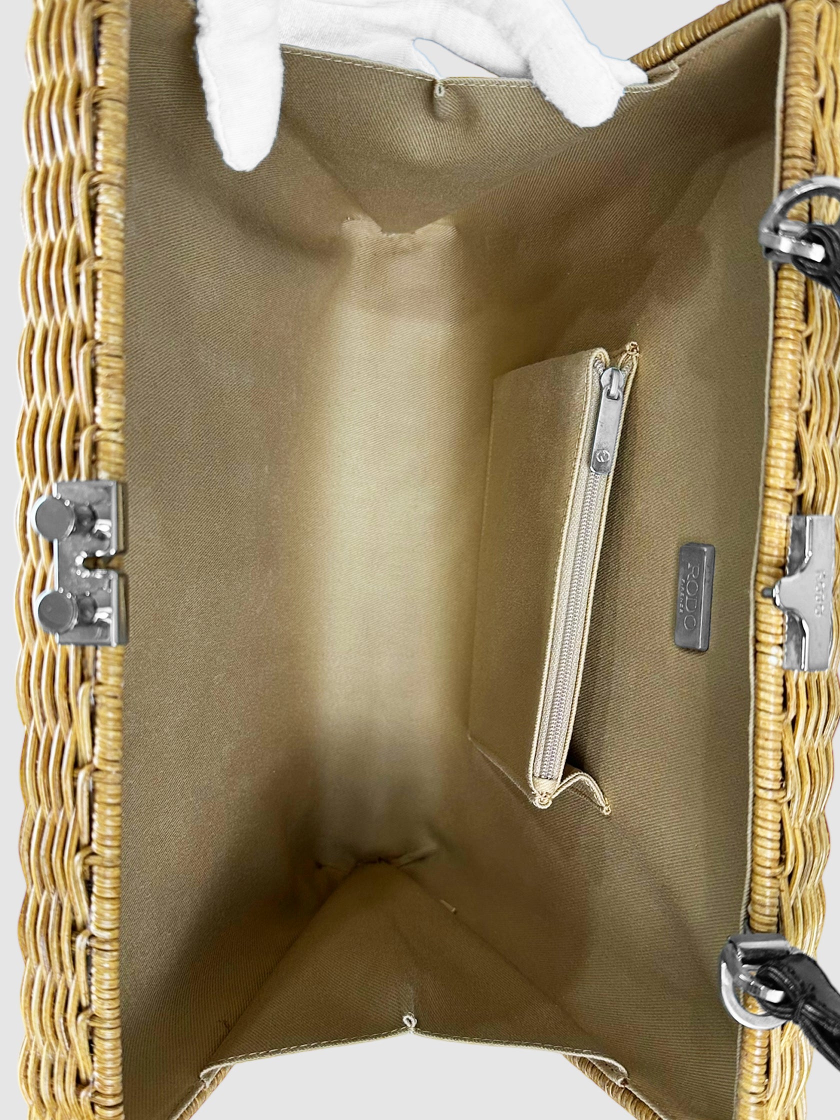 Wicker Handle Bag