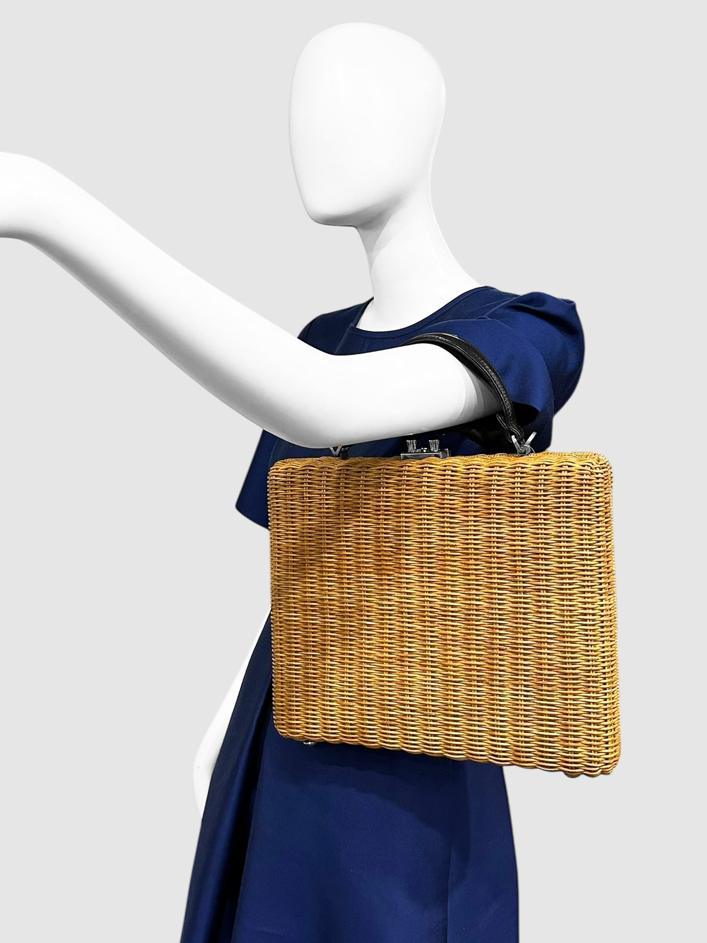 Wicker Handle Bag