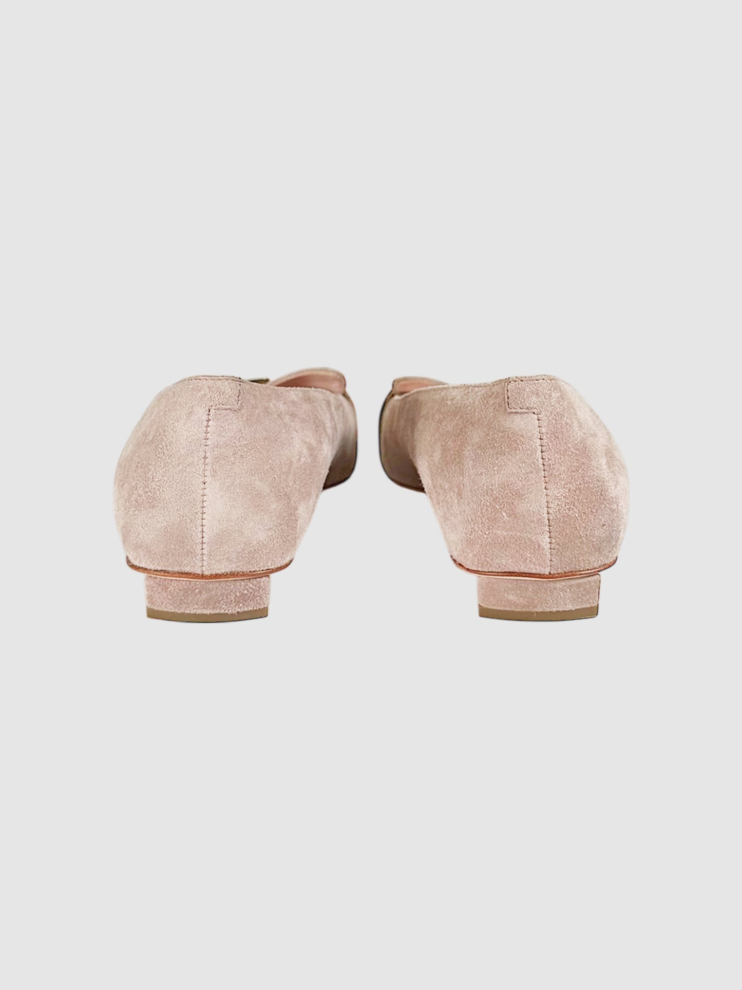Suede Buckle Loafers