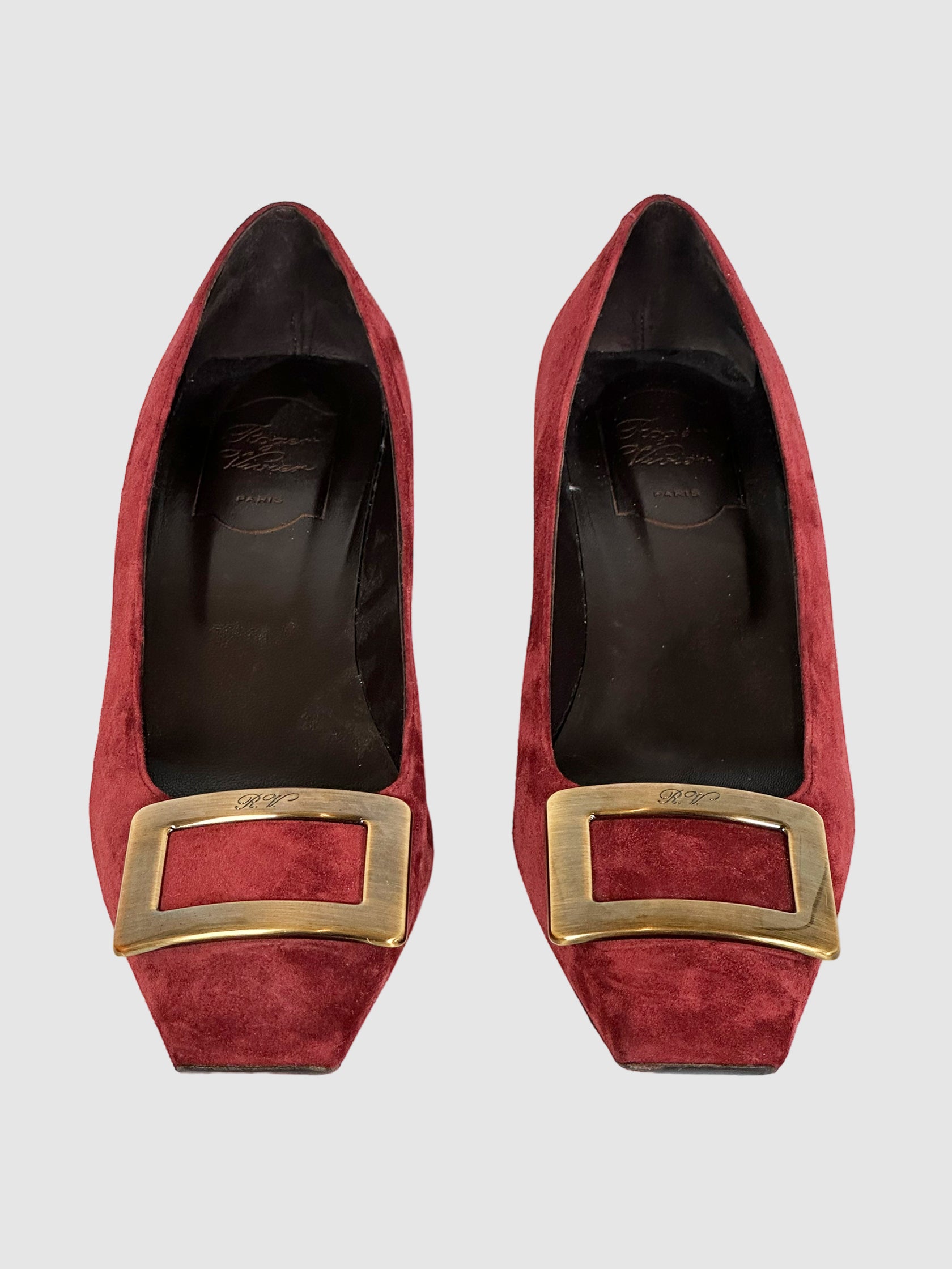 Suede Pumps - Size 9