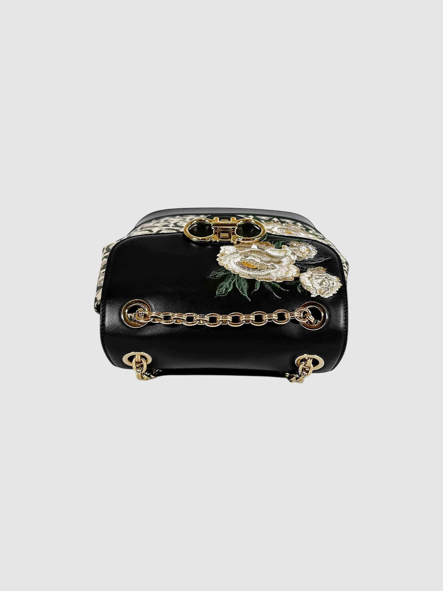 Gancini Monogram Chain Strap Backpack