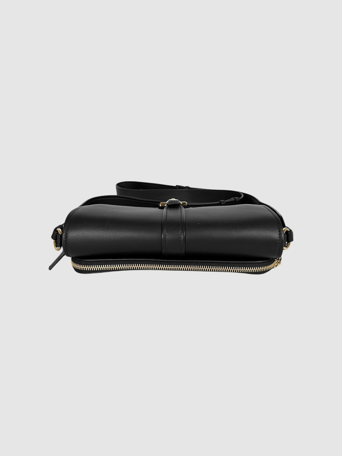 Leather Gancini Crossbody Bag