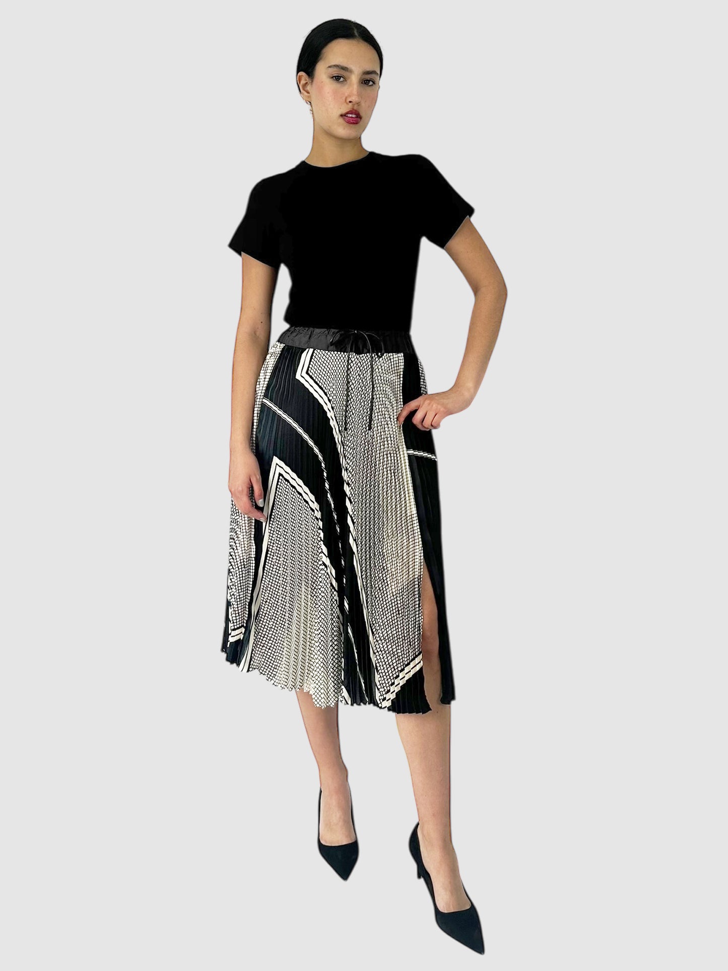 Pleated Midi Dress