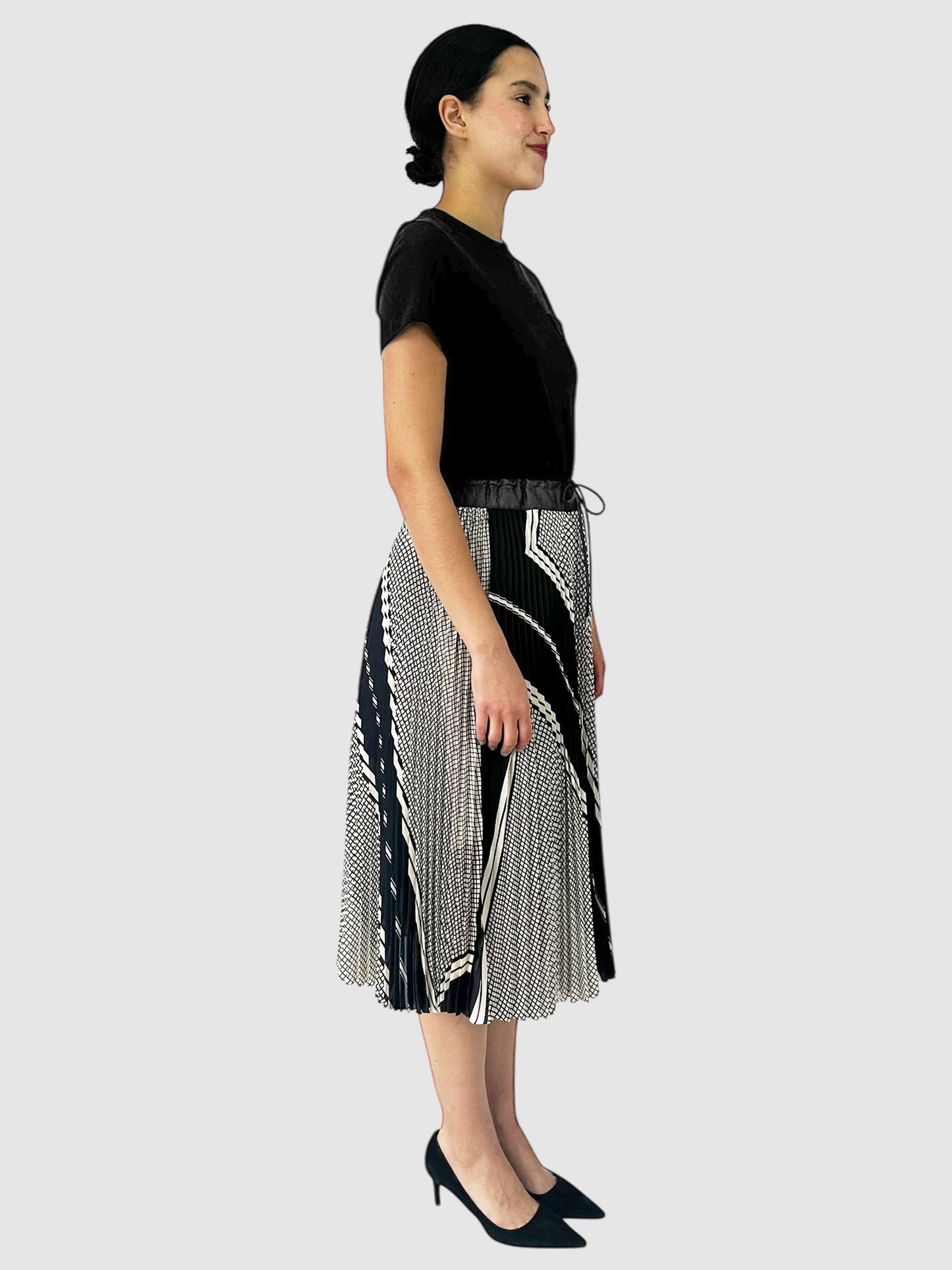 Pleated Midi Dress