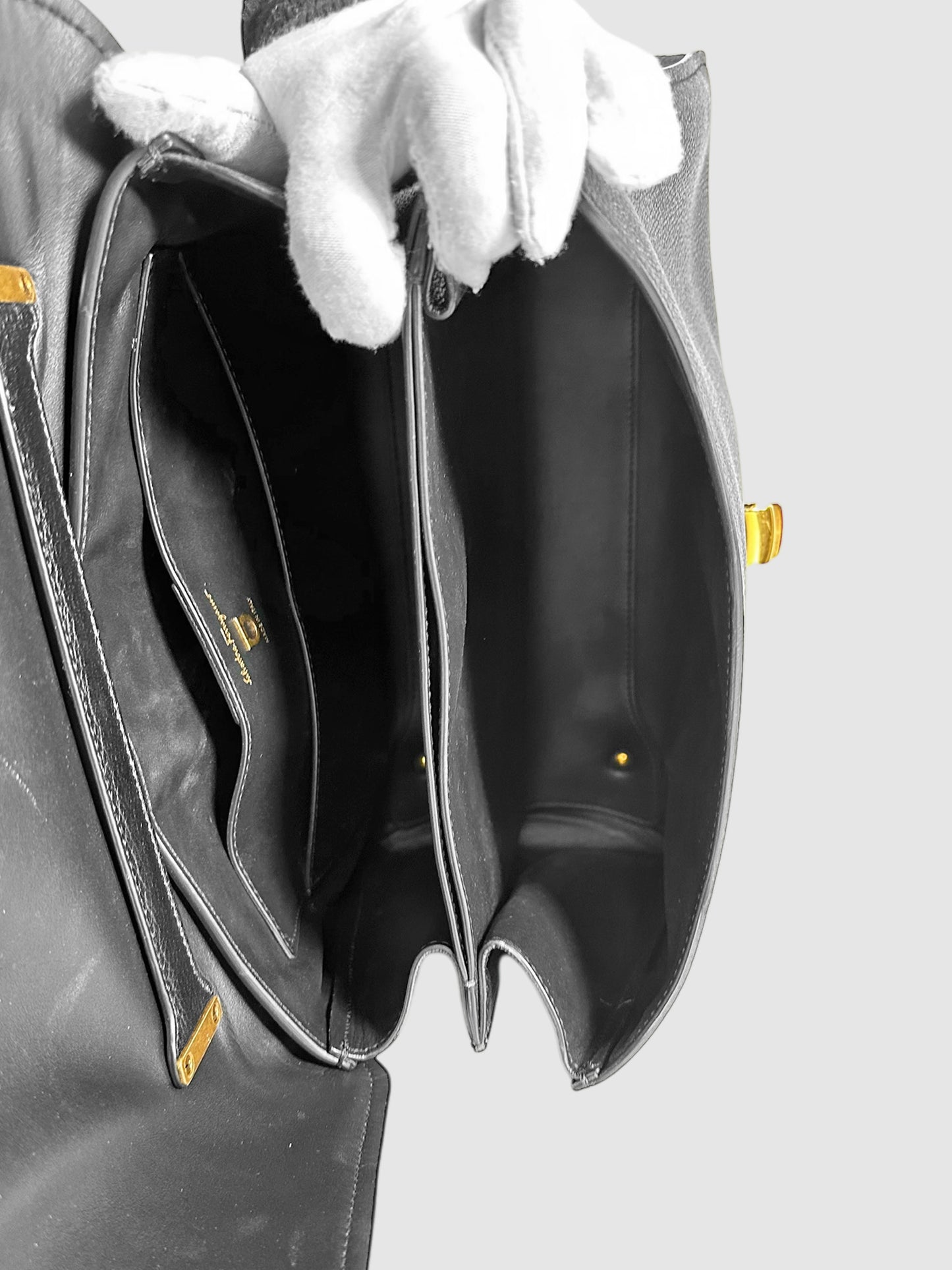 Gancini Top Handle Bag