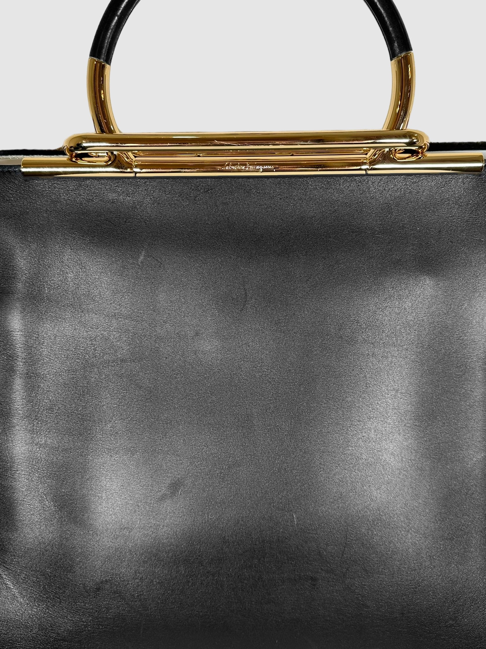 Top Handle Leather Bag