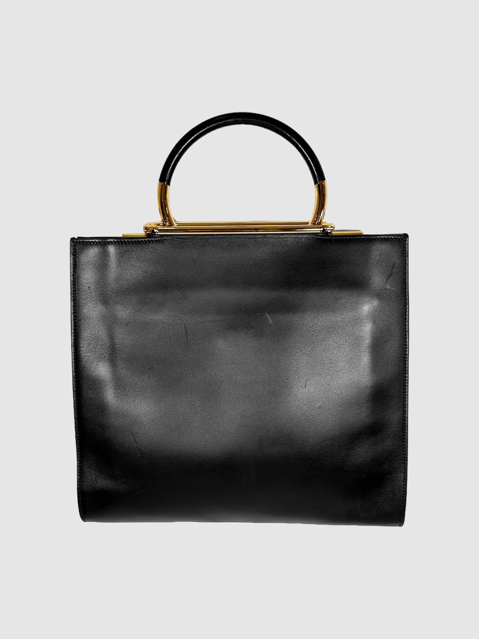 Top Handle Leather Bag
