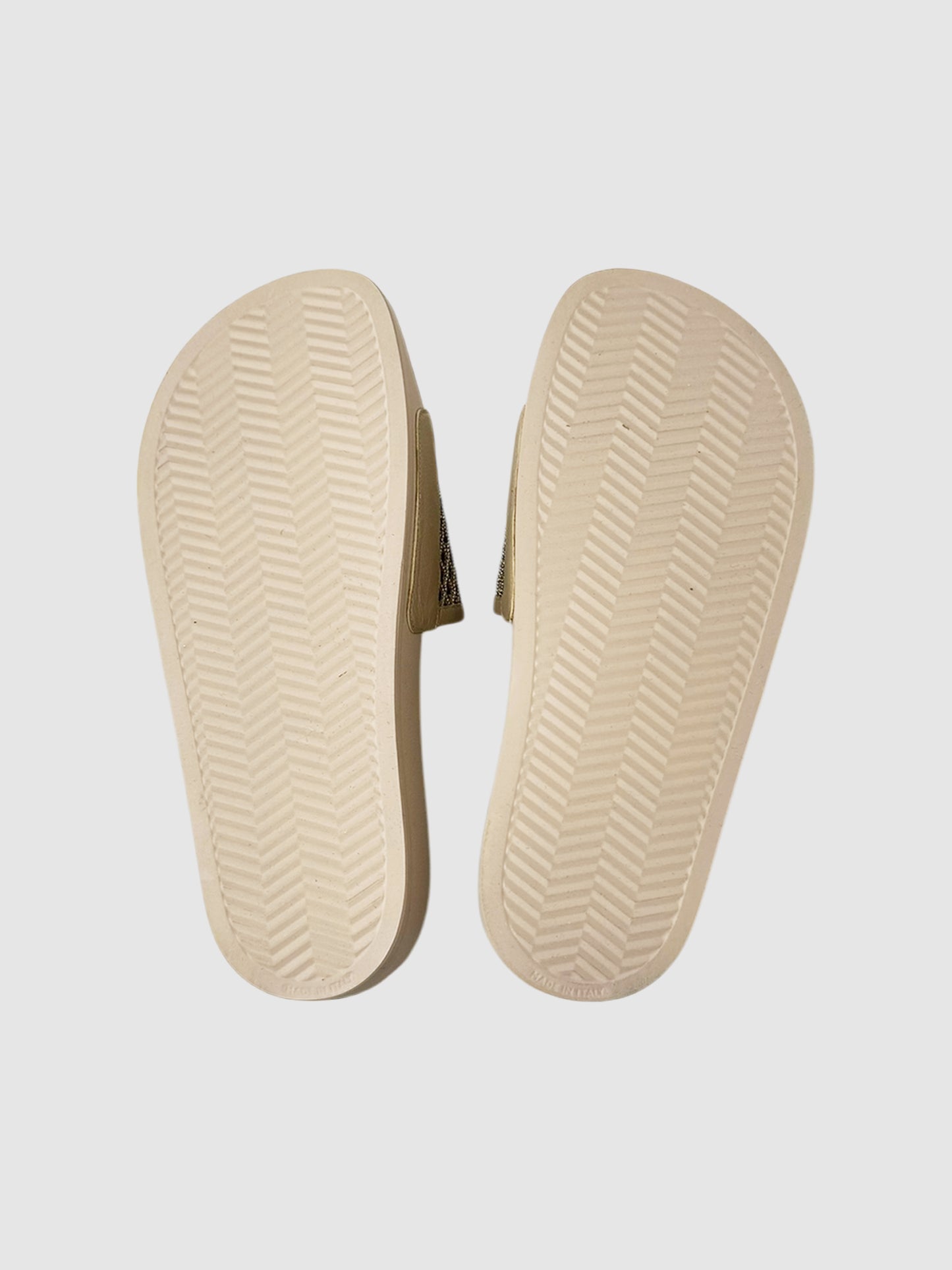 Monili Trim Leather Slides - Size 40