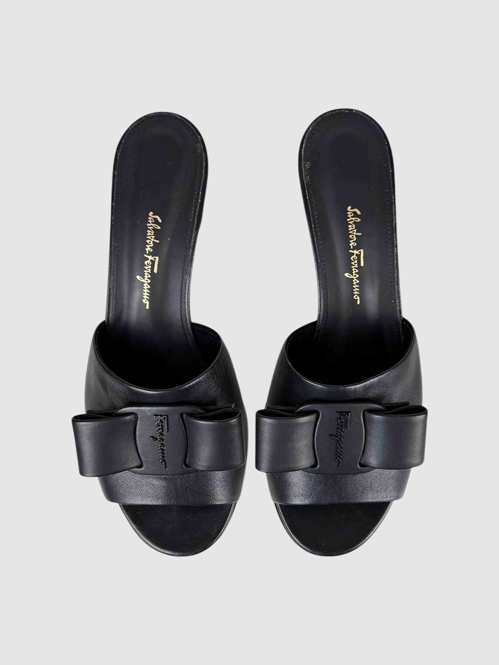 Valery Bow Heel Sandals - Size 7