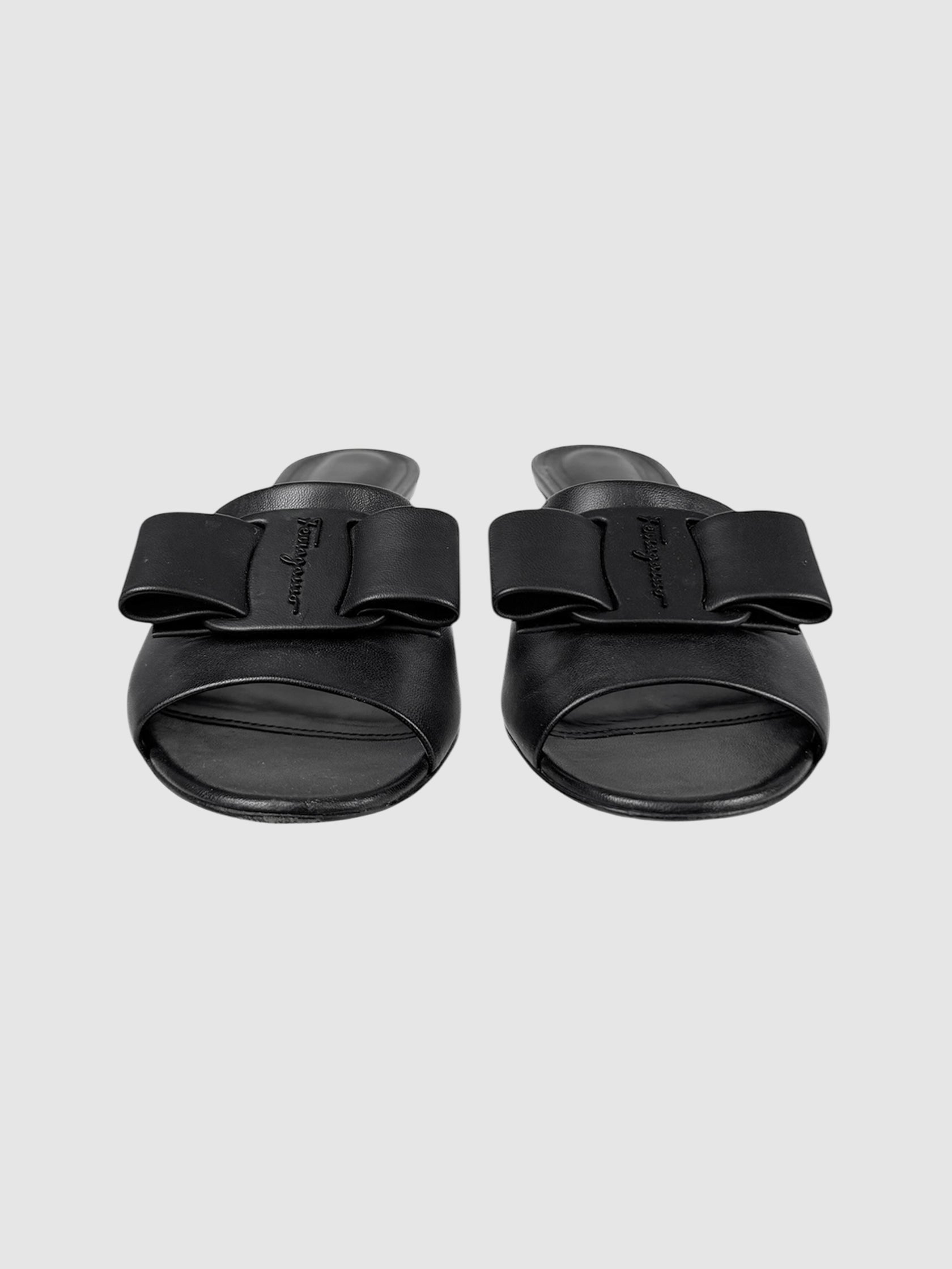 Valery Bow Heel Sandals - Size 7