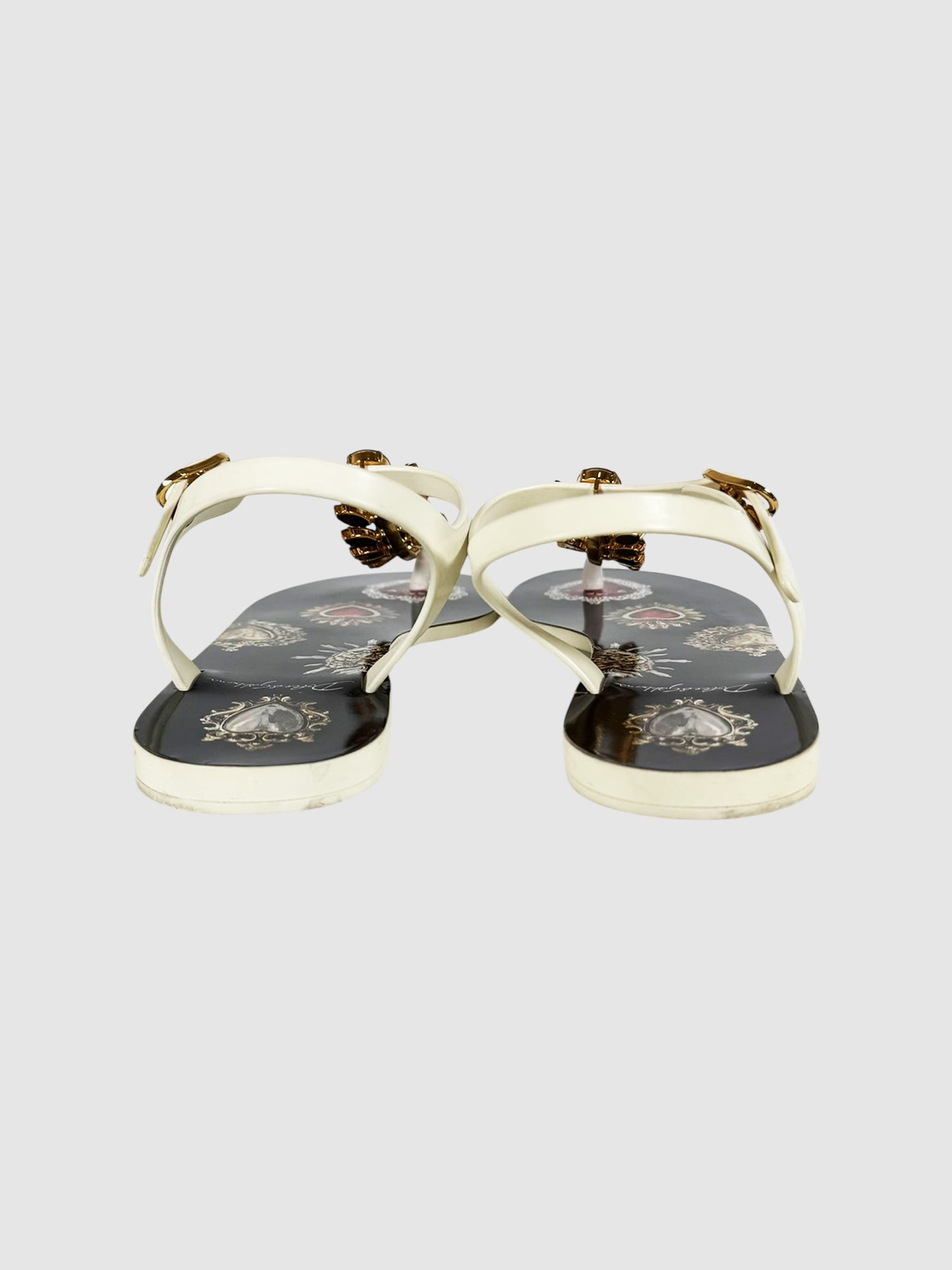Heart Crystal Sandals
