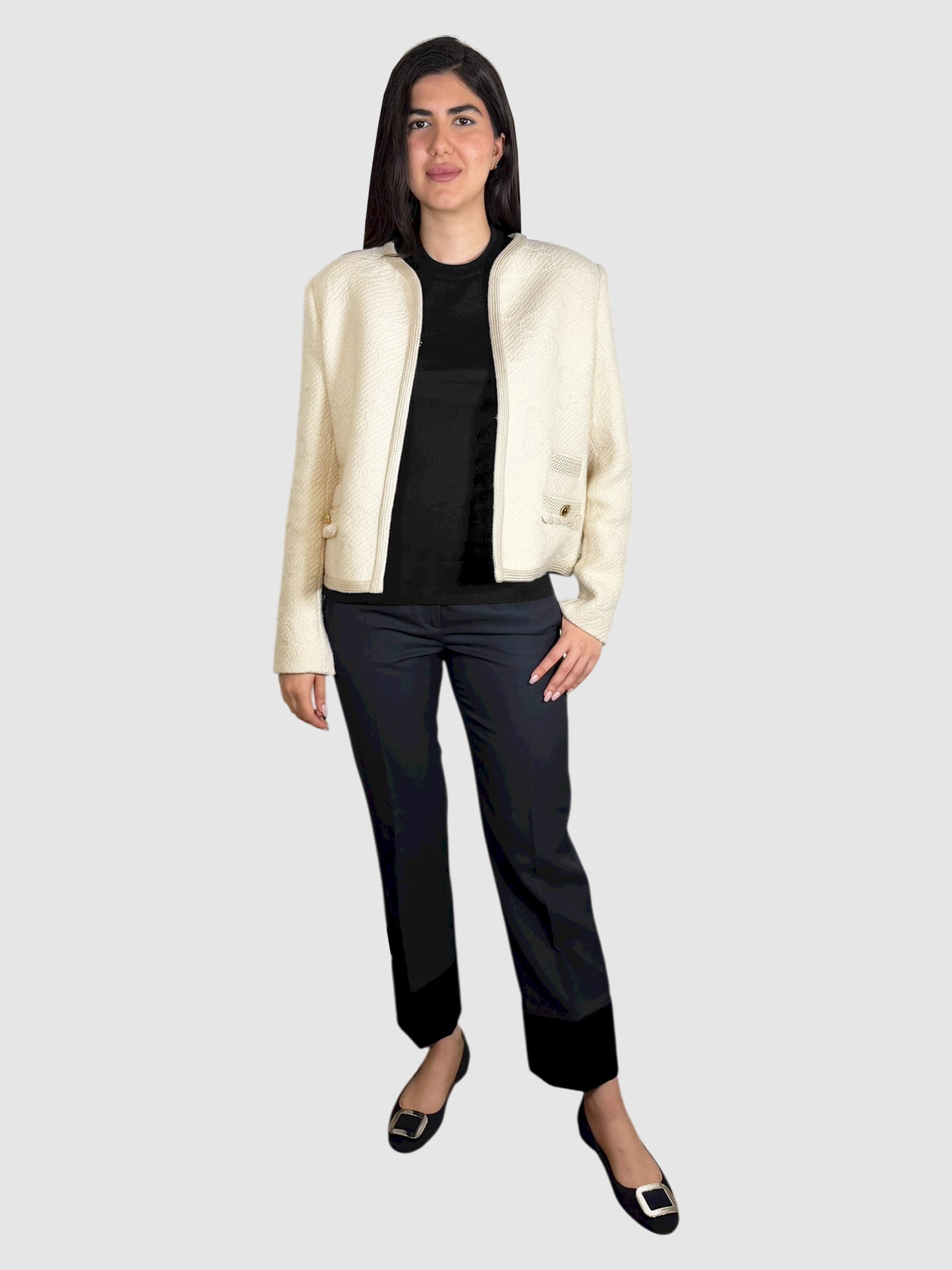 Wool Pleated Pants