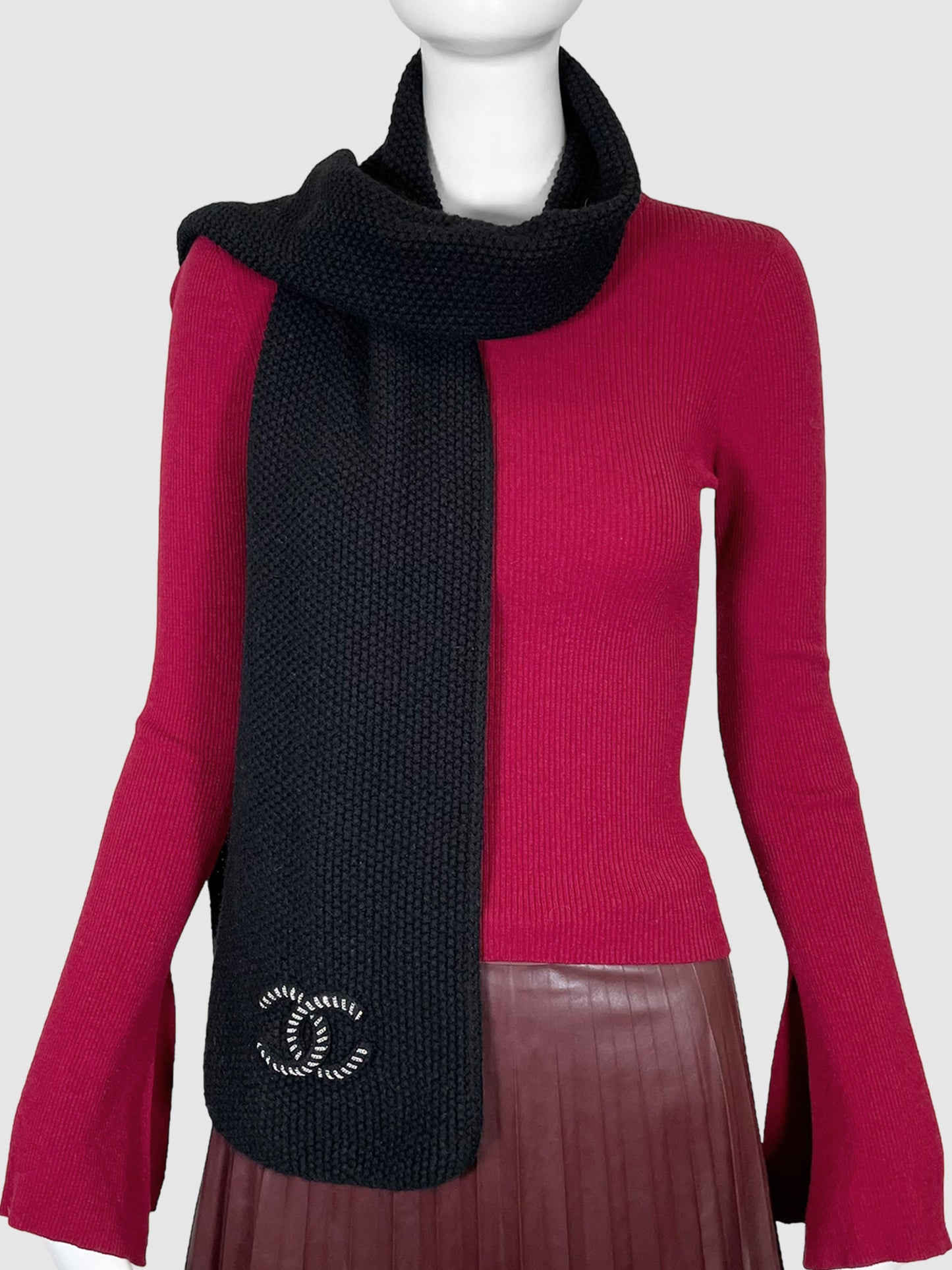 Knit Cashmere Scarf