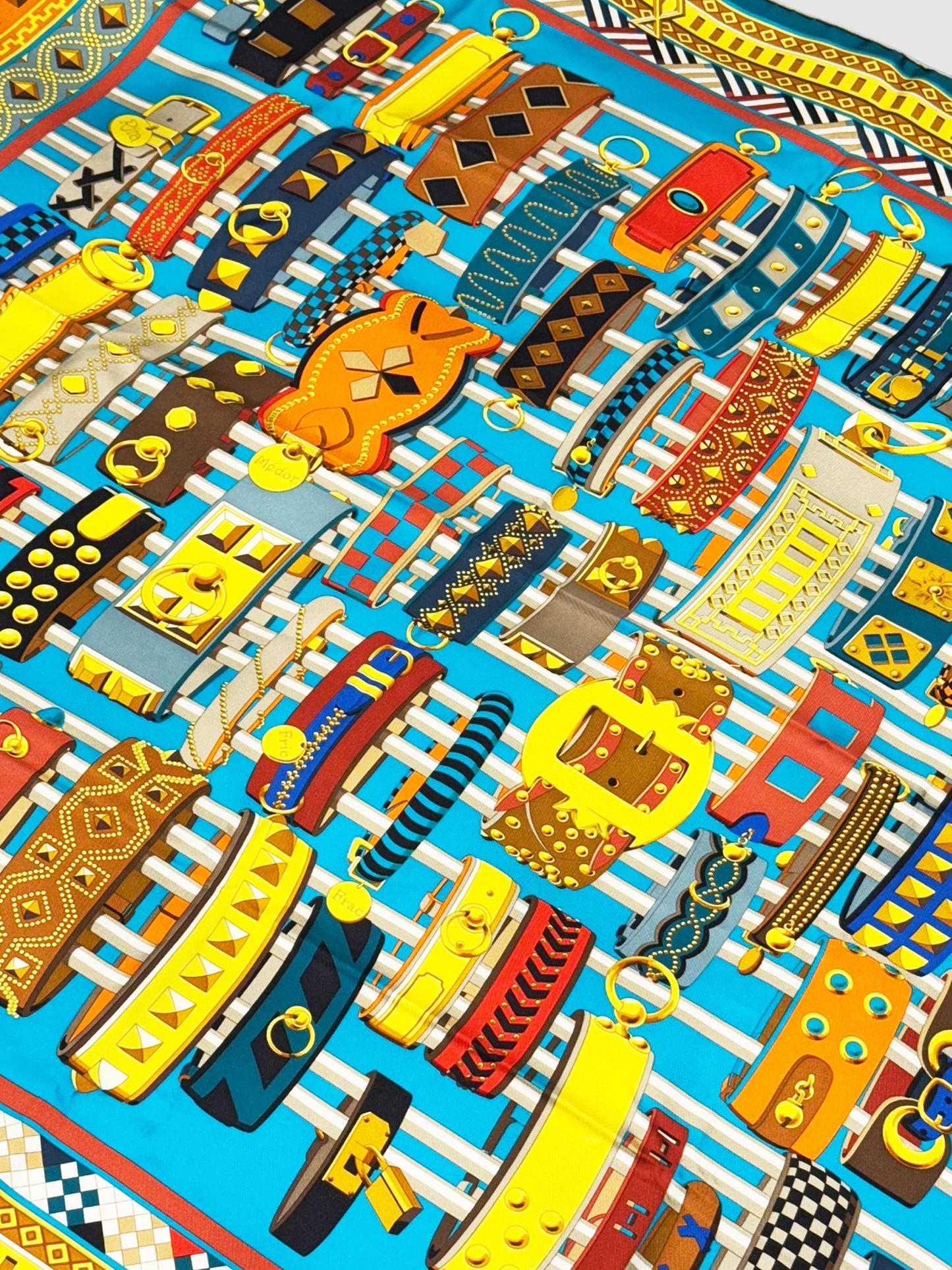 "Colliers de Chiens" Silk Scarf