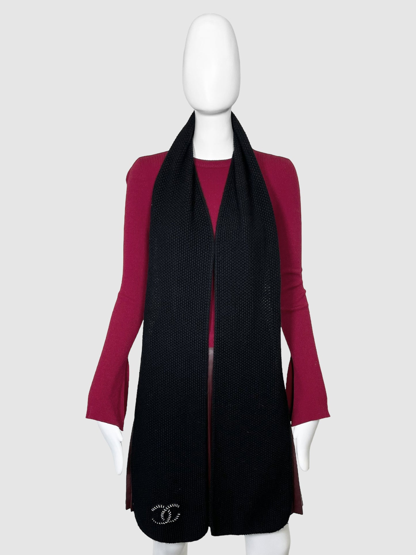 Knit Cashmere Scarf