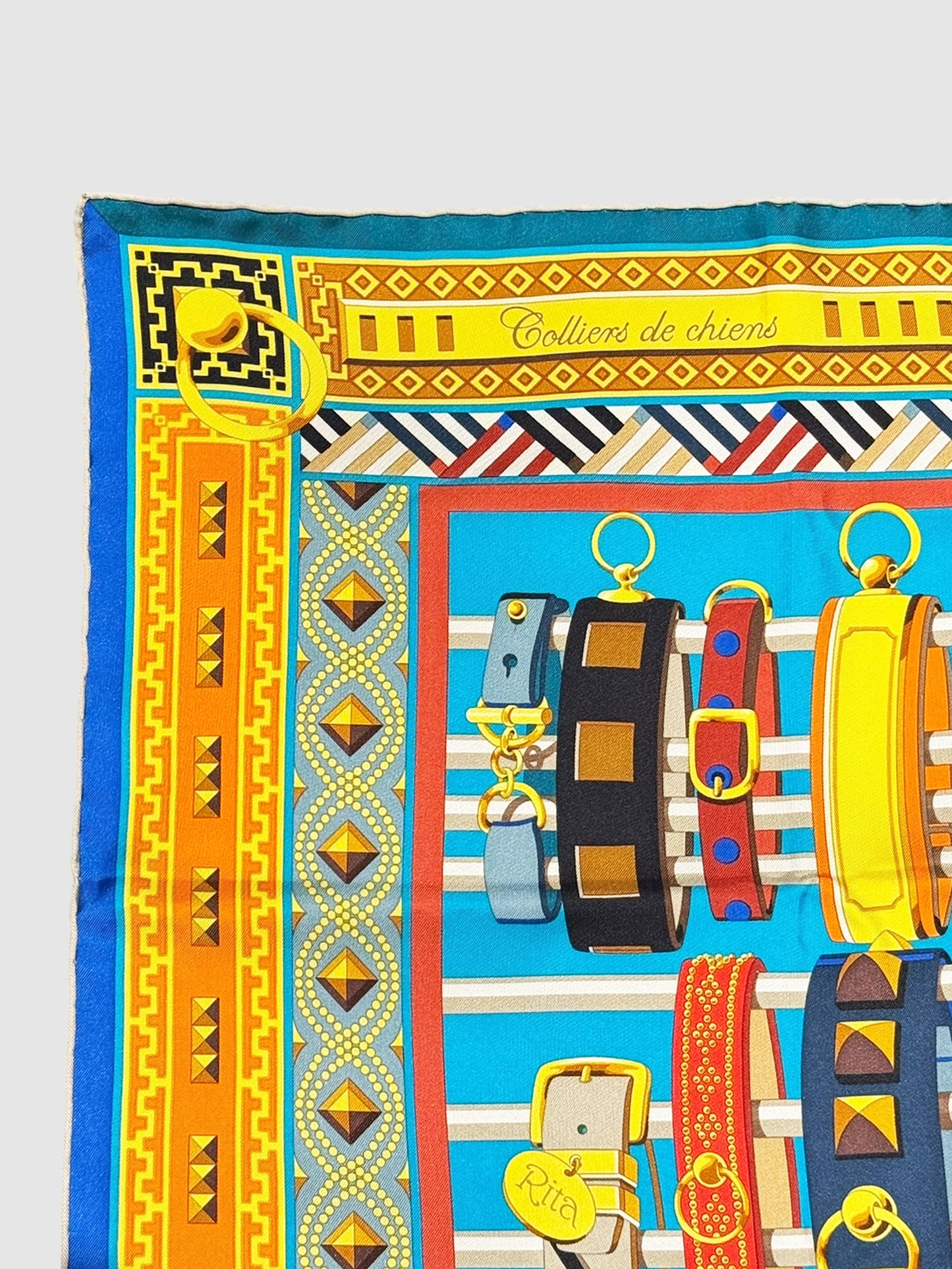 "Colliers de Chiens" Silk Scarf