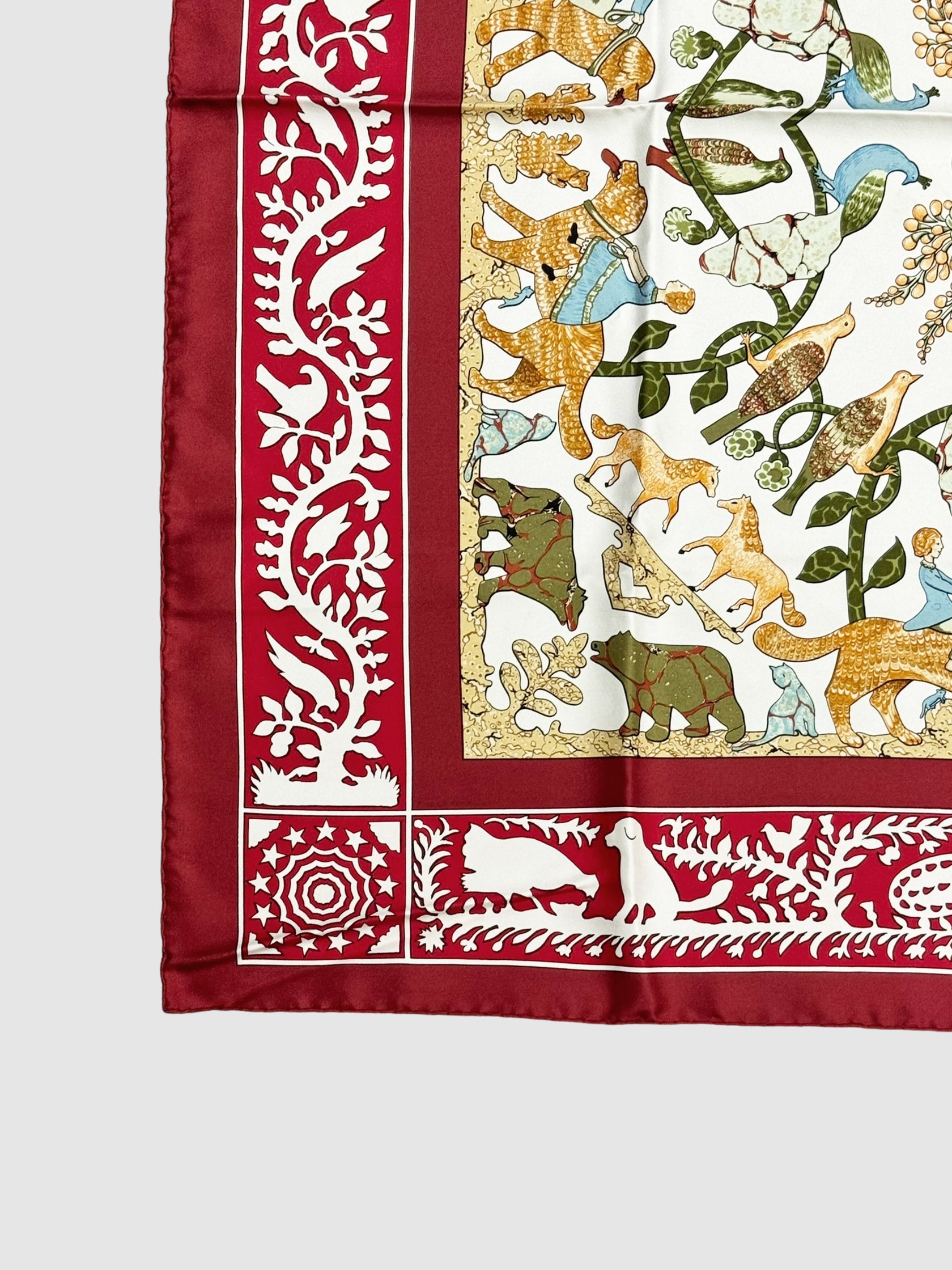 1970 "Early America" Silk Scarf