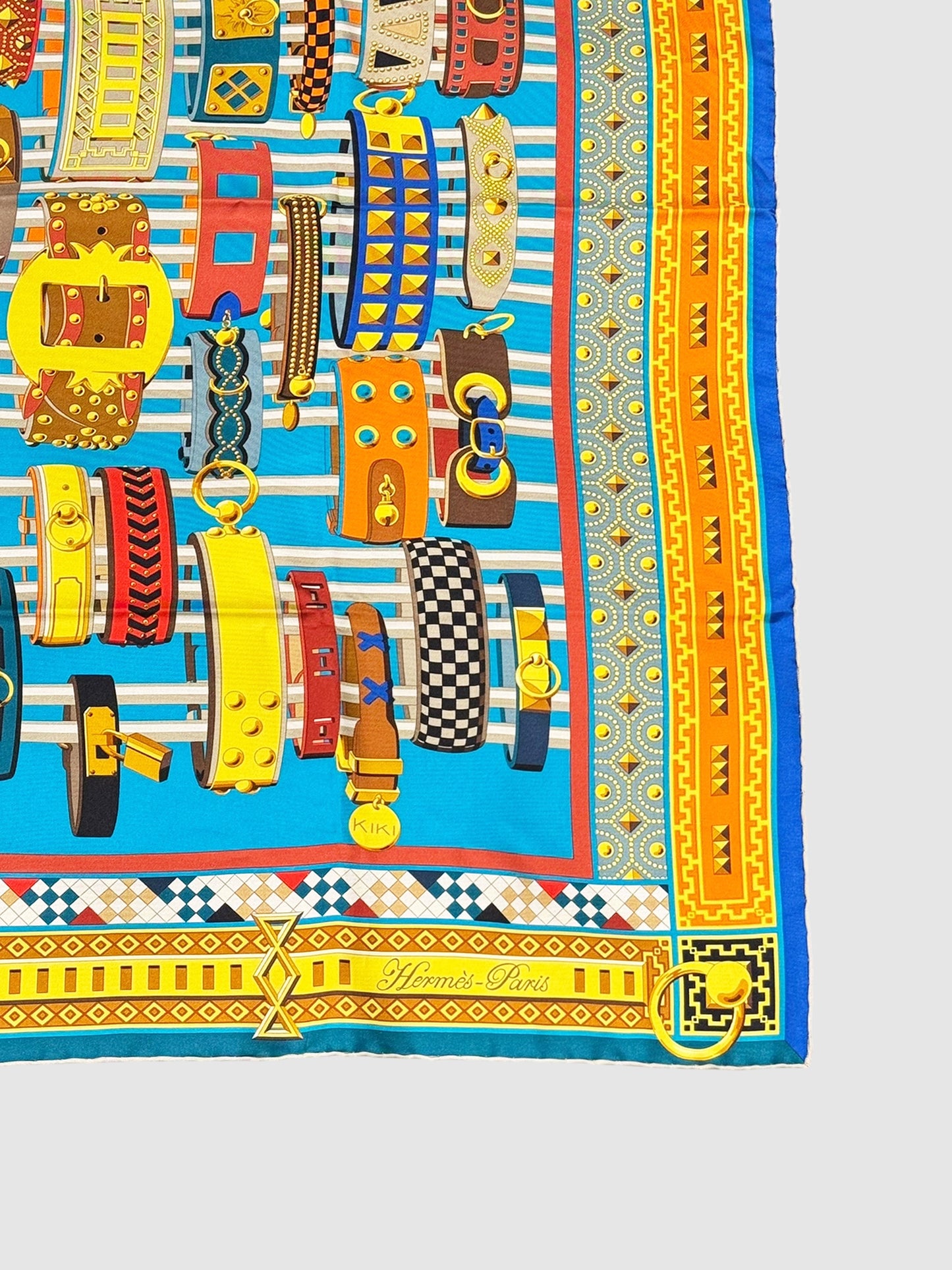 "Colliers de Chiens" Silk Scarf