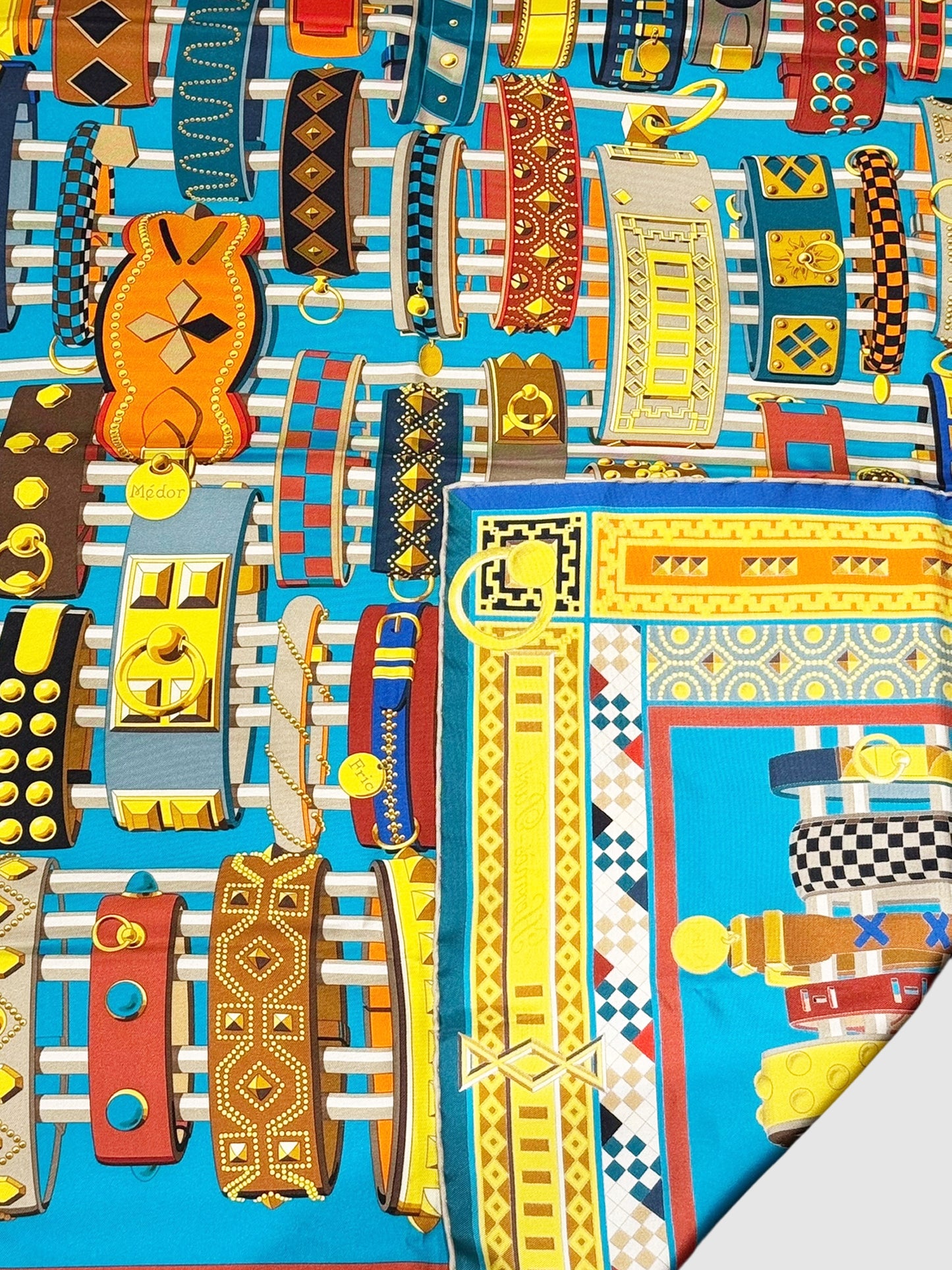 "Colliers de Chiens" Silk Scarf