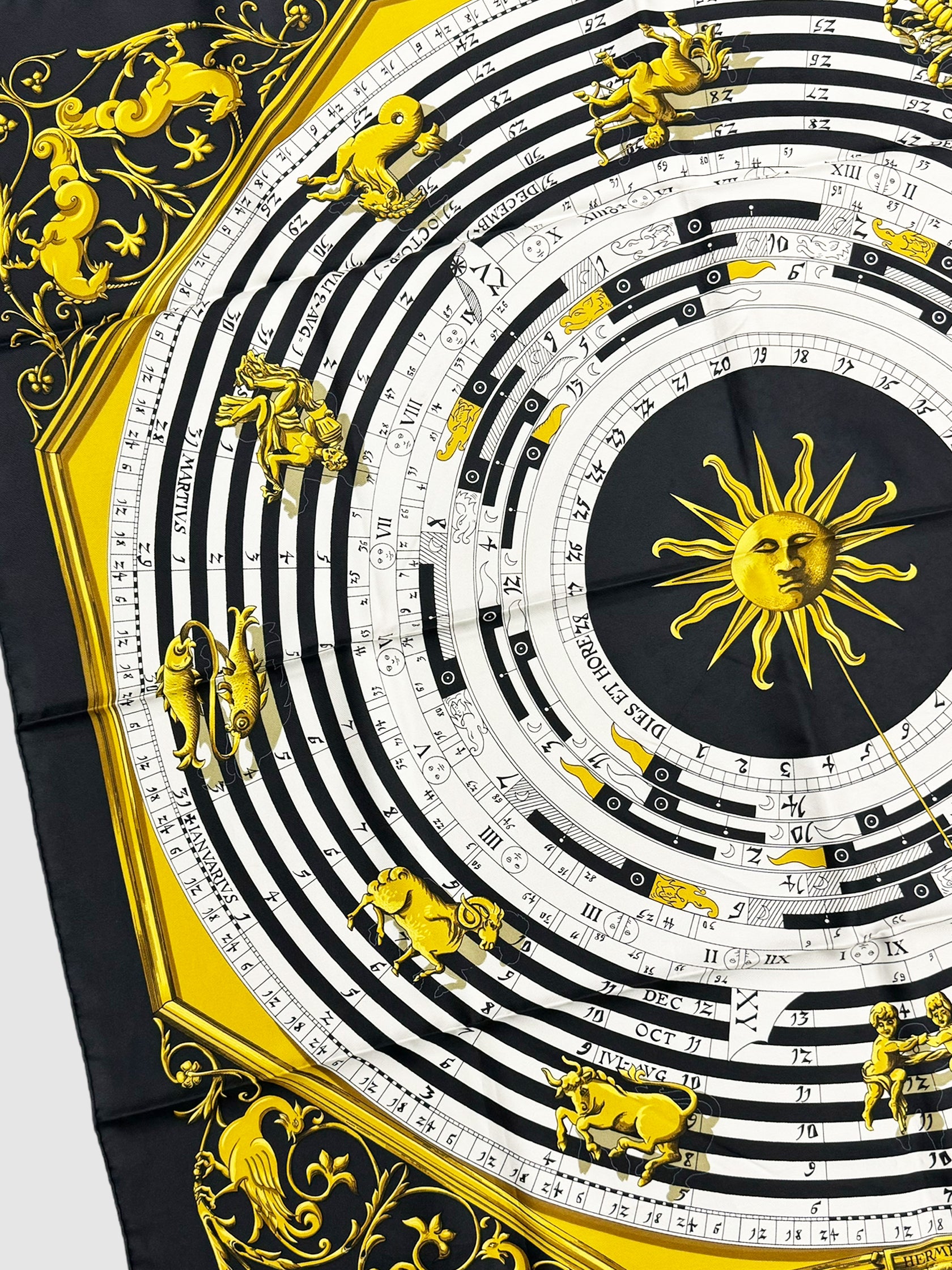 "Astrologie Dies et Hore" Silk Scarf