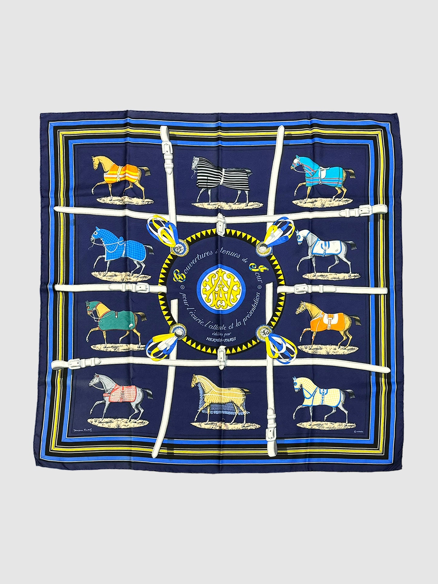 "Couvertures et Tenues de Jour" Silk Scarf