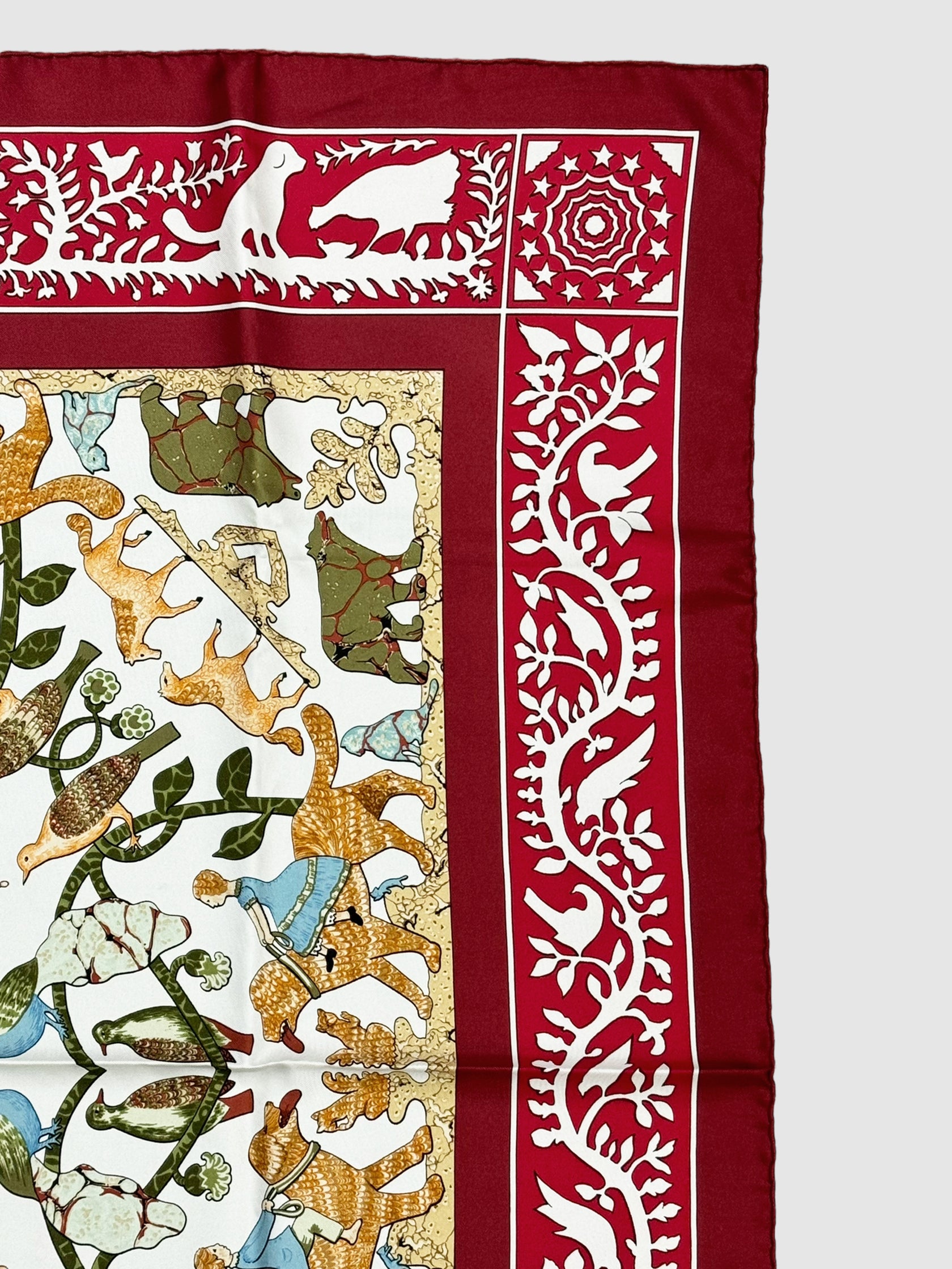 1970 "Early America" Silk Scarf