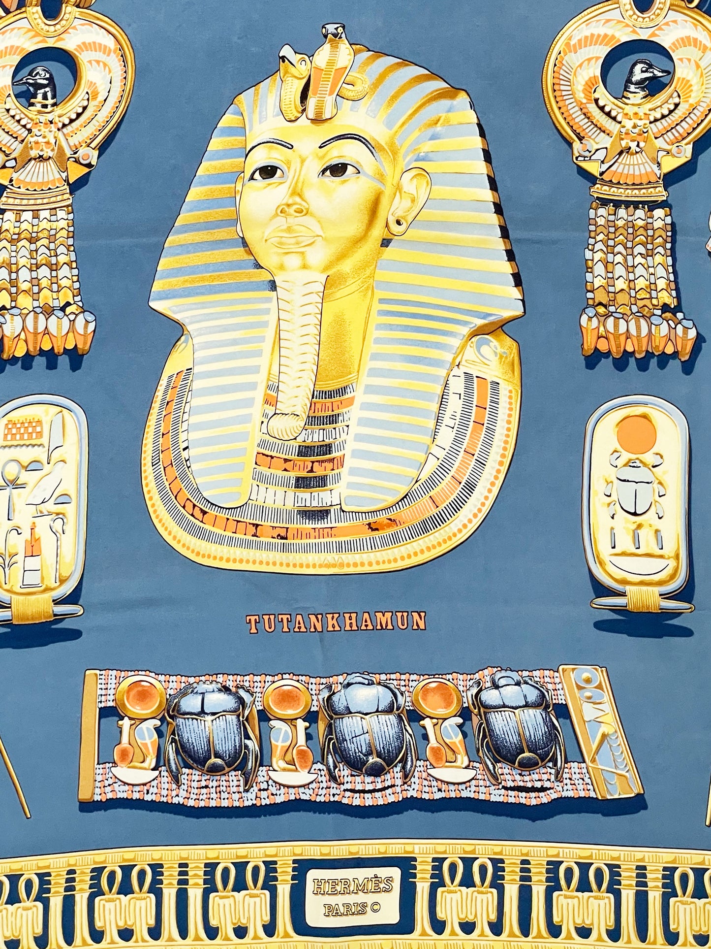 1976 "Tutankhamun" Silk Scarf