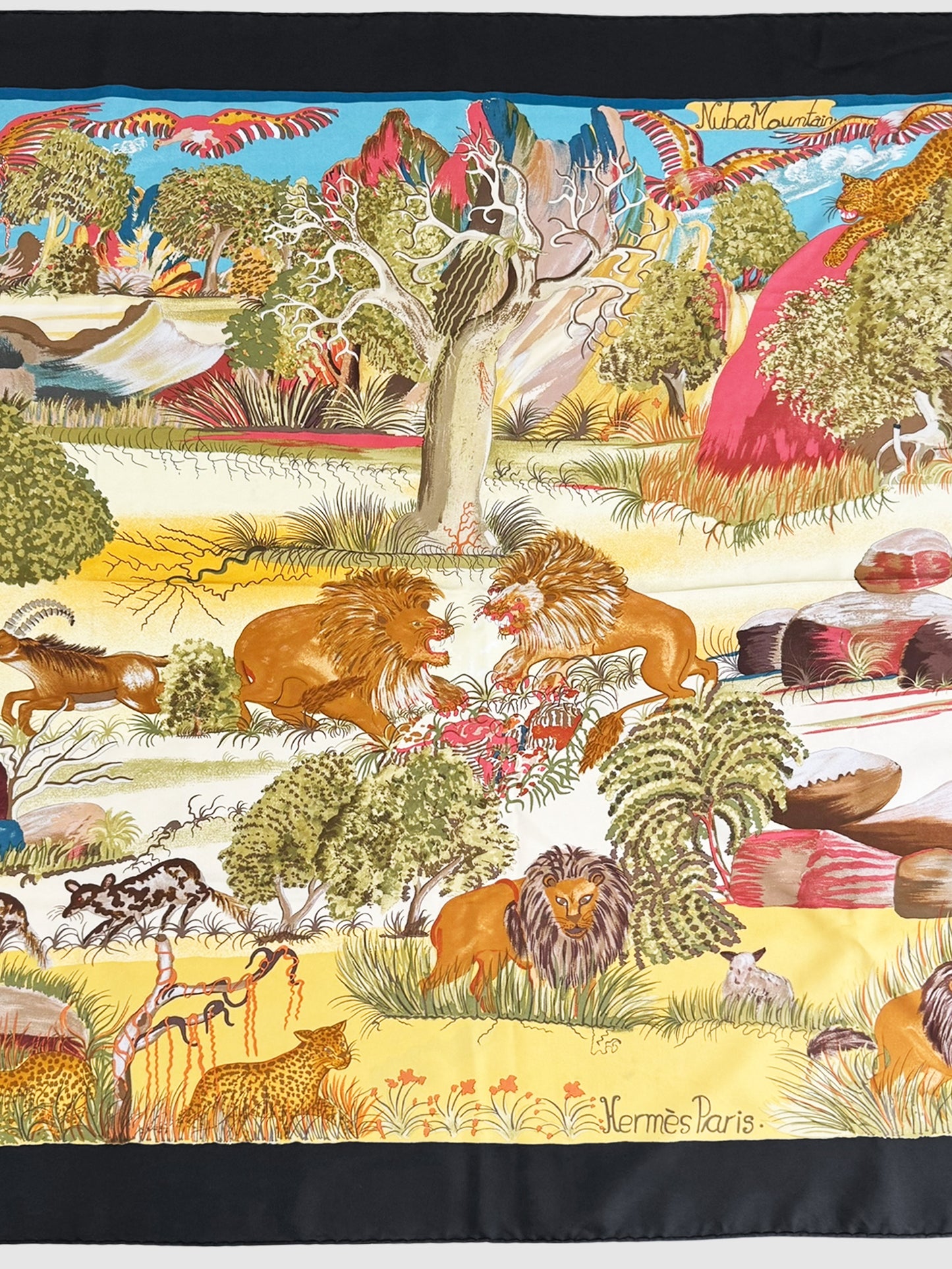 "Nuba Mountain" Silk Scarf