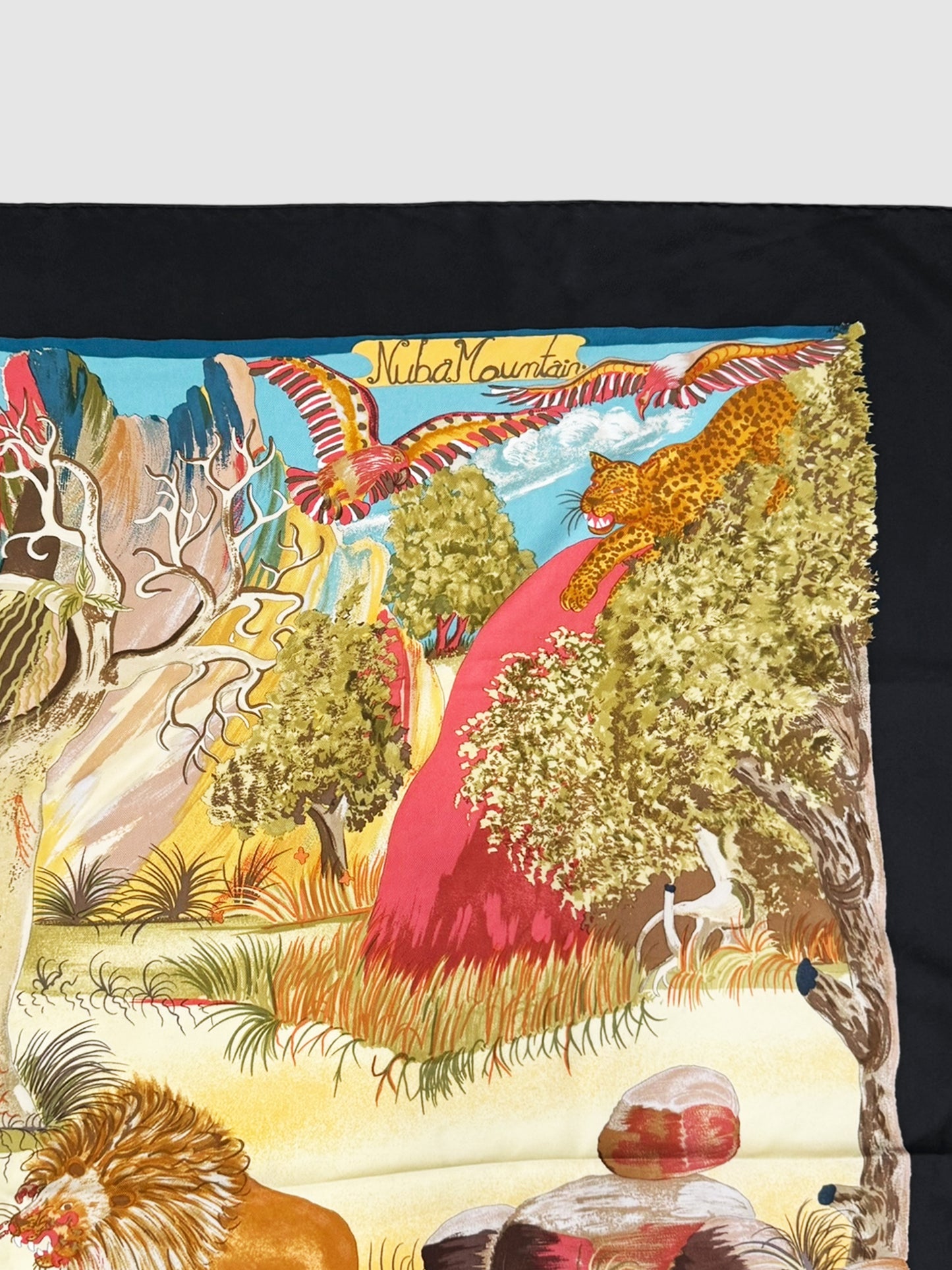 "Nuba Mountain" Silk Scarf