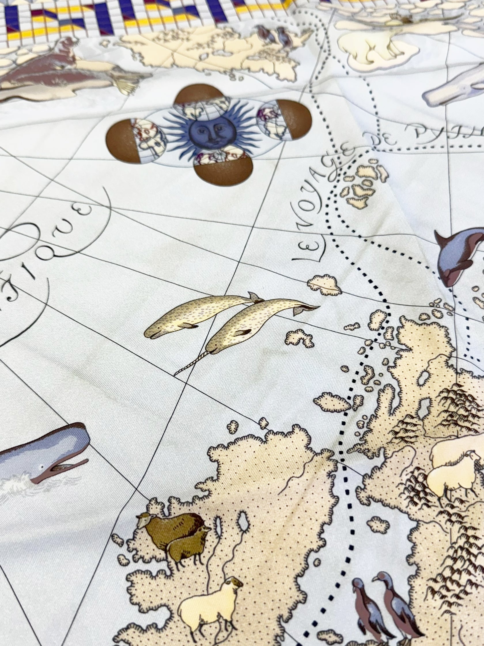 "Le Voyage de Pythéas" Silk Scarf
