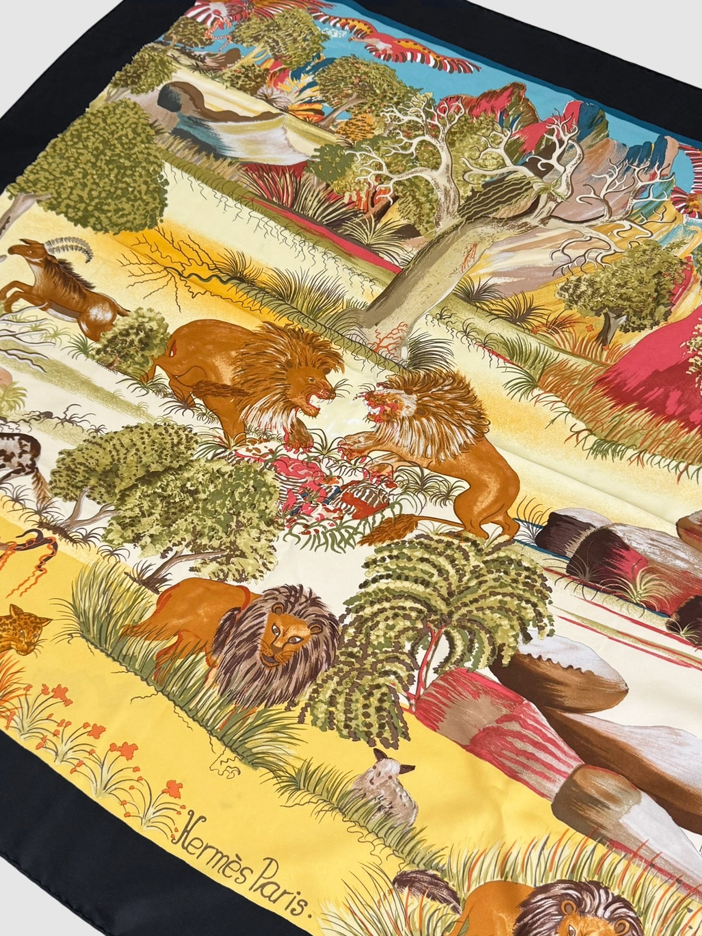 "Nuba Mountain" Silk Scarf