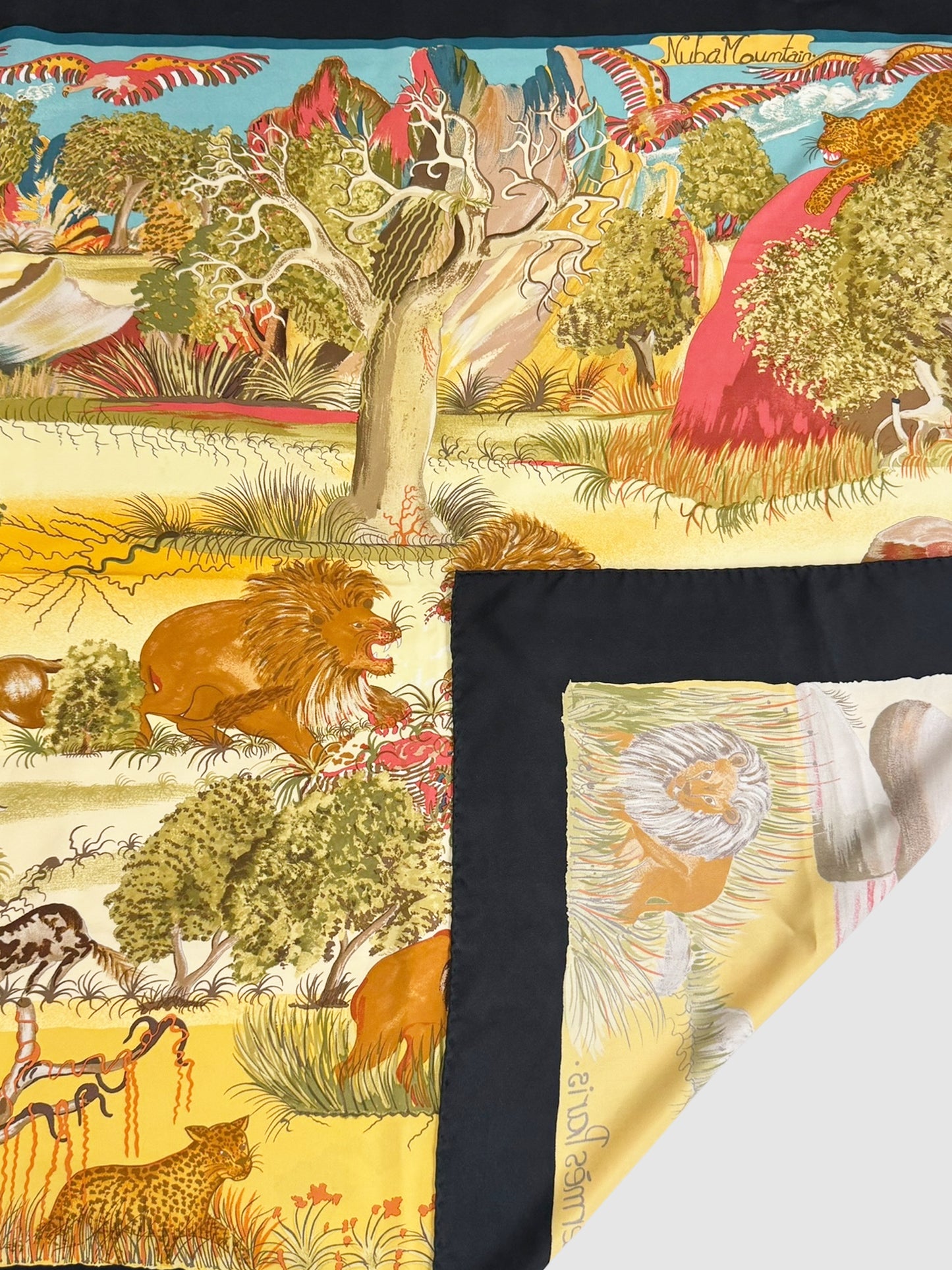 "Nuba Mountain" Silk Scarf