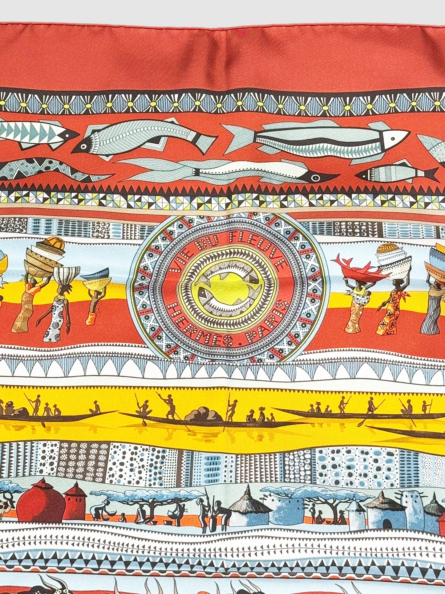 2005 "Vie du Fleuve" Silk Scarf