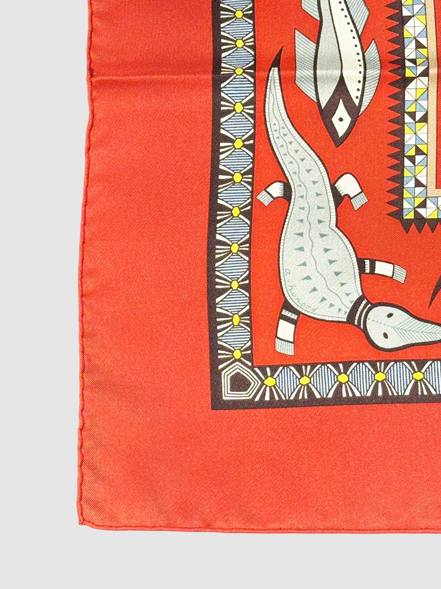 2005 "Vie du Fleuve" Silk Scarf