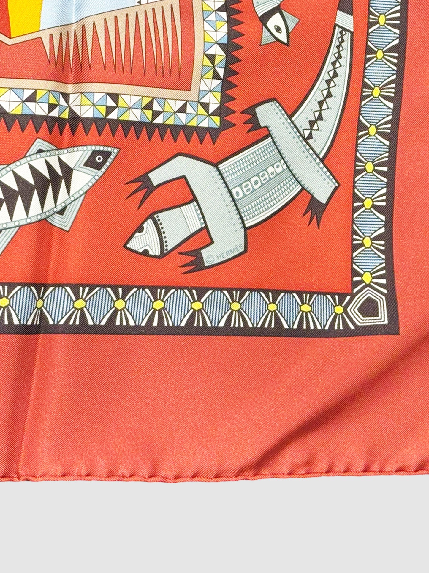 2005 "Vie du Fleuve" Silk Scarf