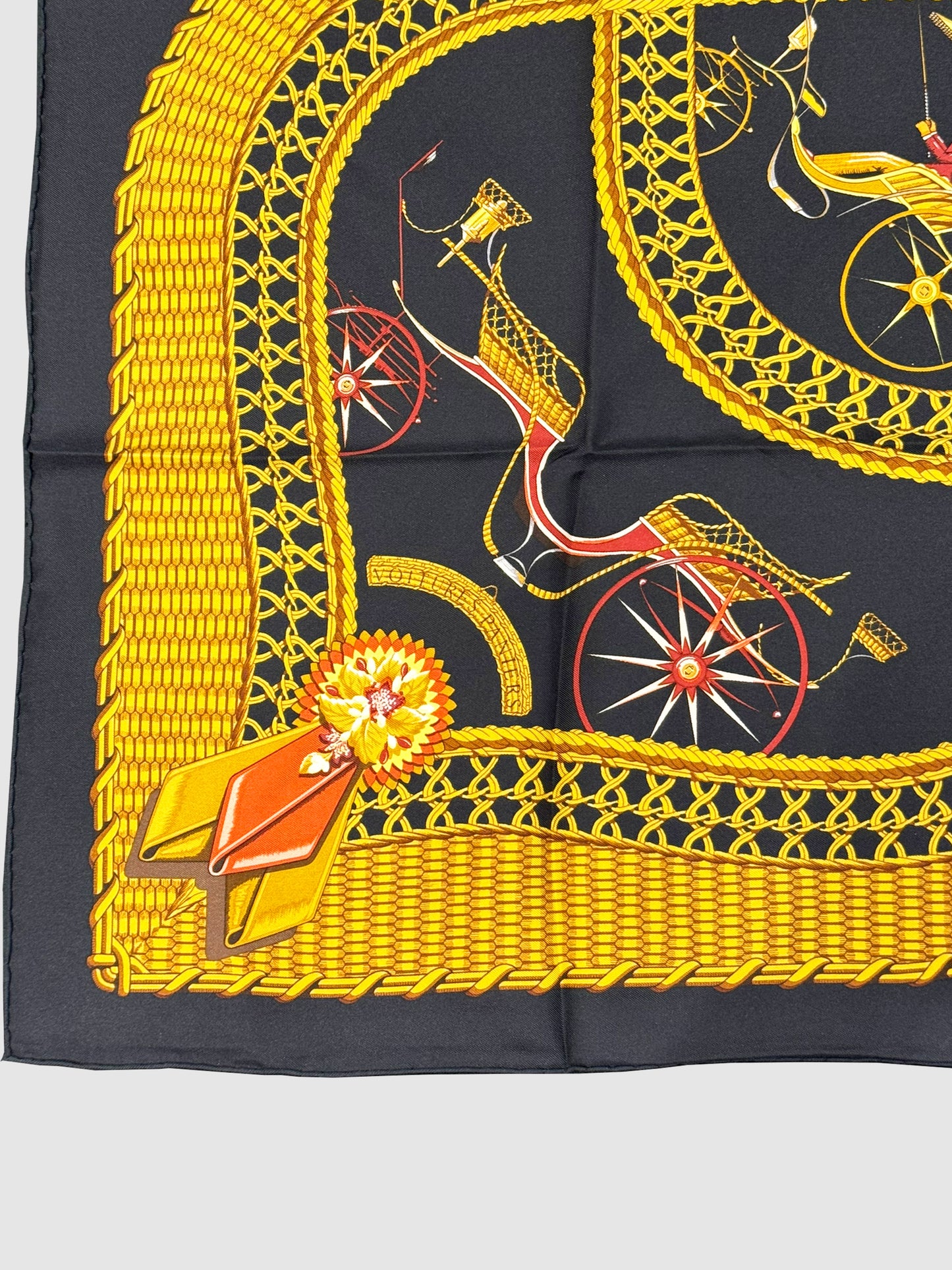 1990 "Voitures Paniers" Silk Scarf