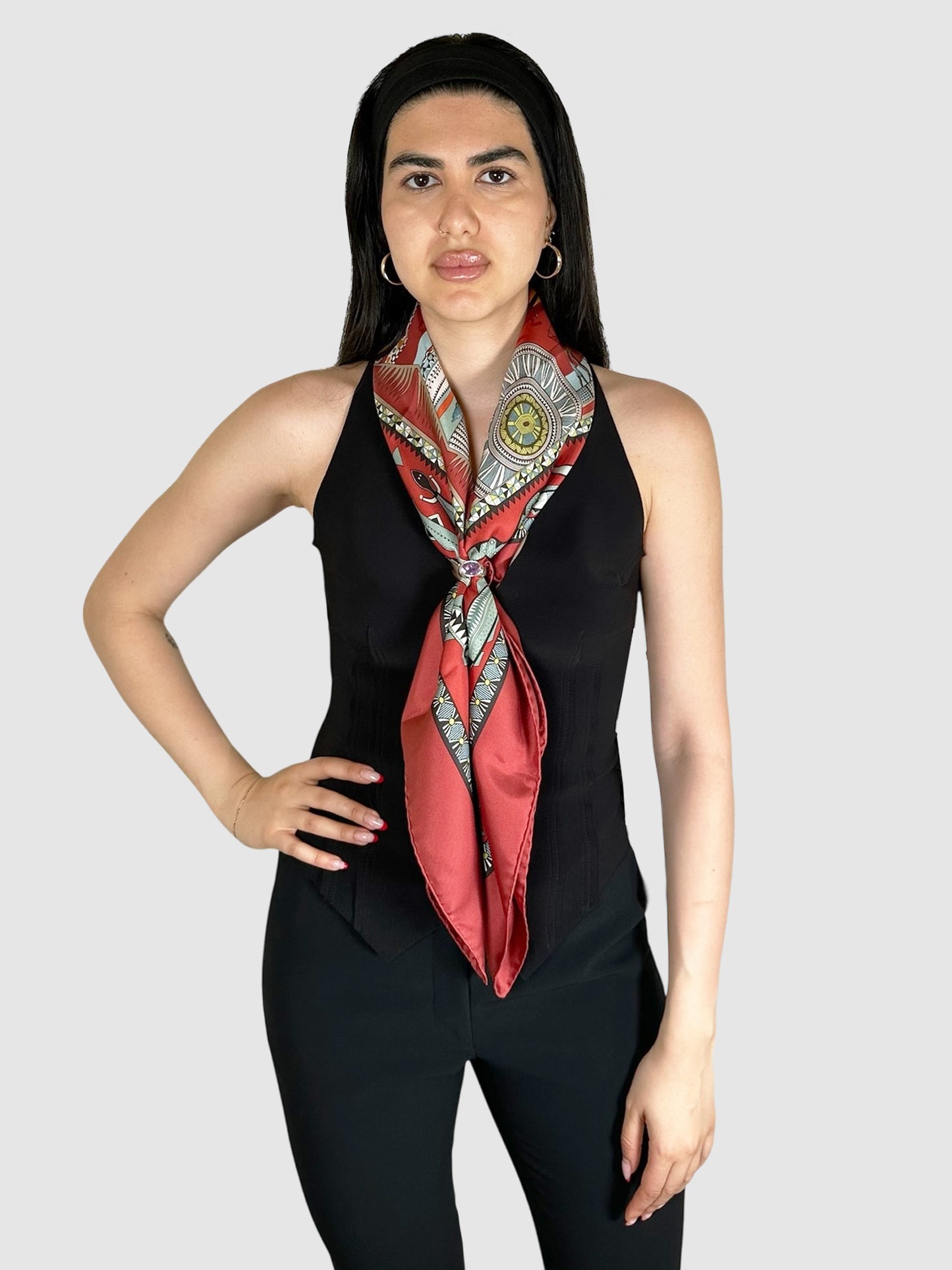 2005 "Vie du Fleuve" Silk Scarf